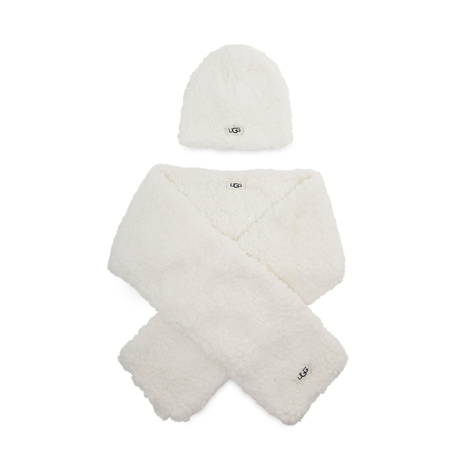 Ugg Sada čepice a šál K Sherpa Beanie And Scarf Set 20985 Bílá - Pepit.cz