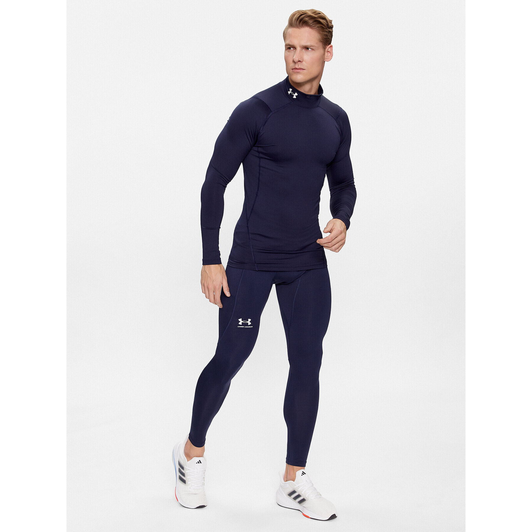 Under Armour Legíny Ua Cg Armour Leggings 1366075 Tmavomodrá Compression Fit - Pepit.cz