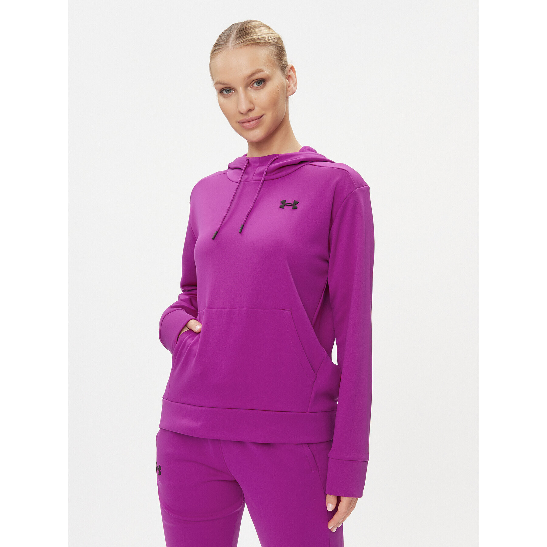 Under Armour Mikina Armour Fleece Hoodie 1373055 Růžová Loose Fit - Pepit.cz