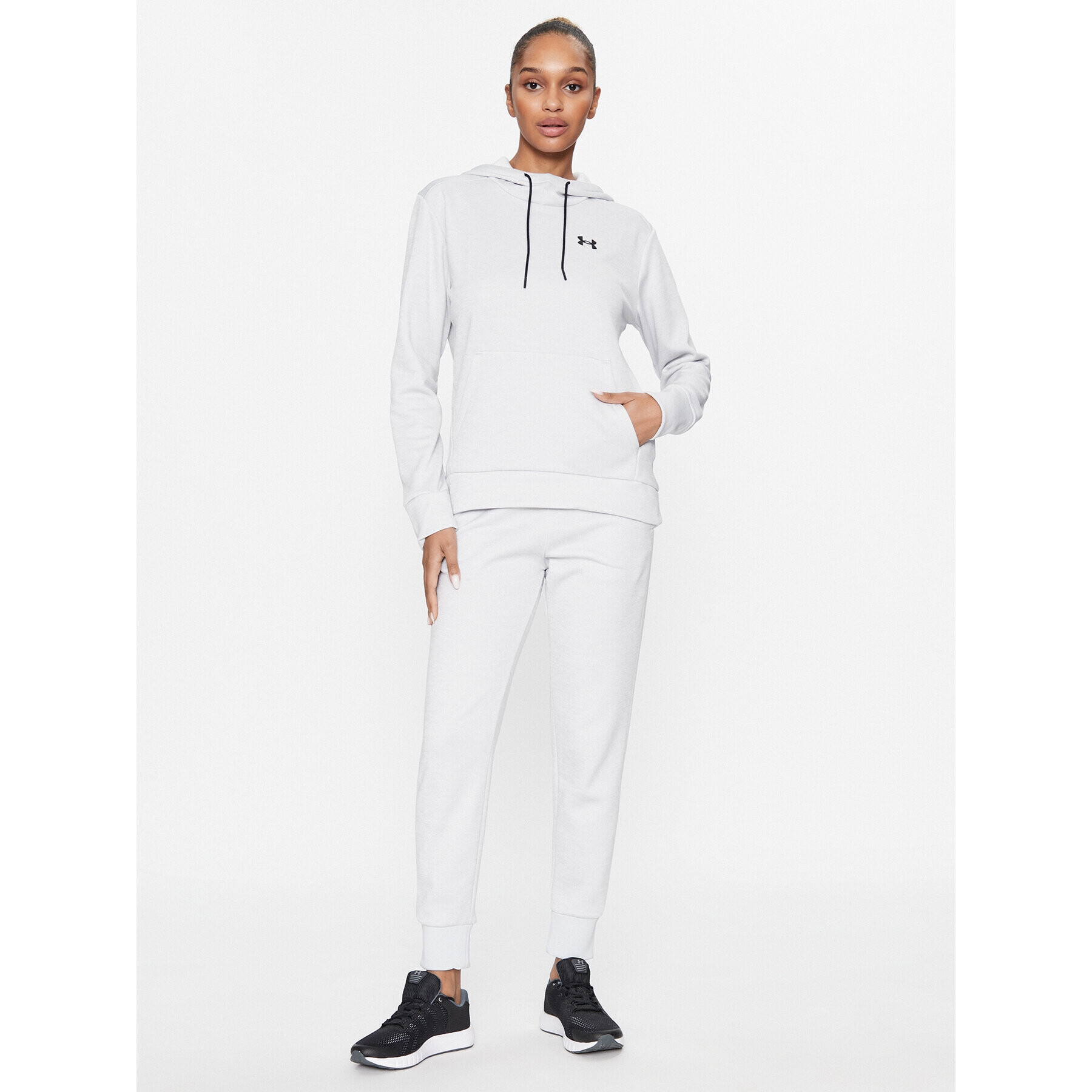 Under Armour Mikina Armour Fleece Hoodie 1373055 Šedá Loose Fit - Pepit.cz