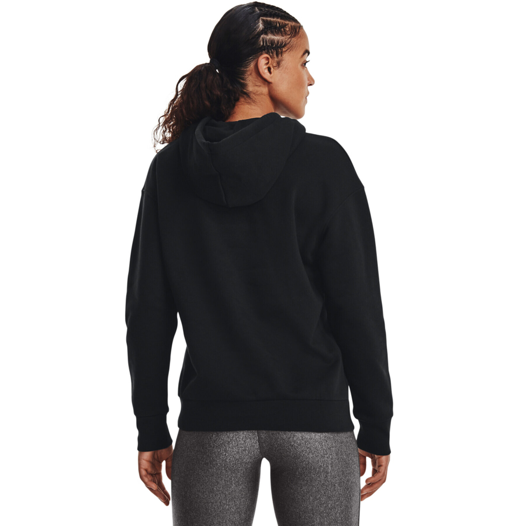 Under Armour Mikina Essential Fleece Hoodie 1373033 Černá Regular Fit - Pepit.cz