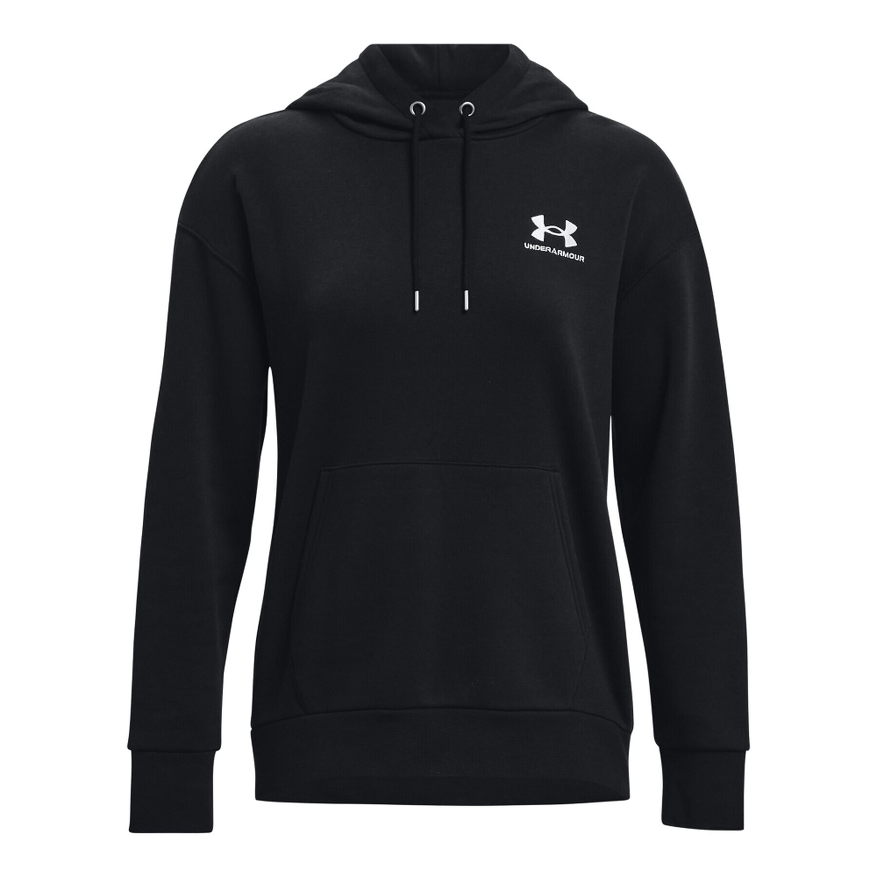 Under Armour Mikina Essential Fleece Hoodie 1373033 Černá Regular Fit - Pepit.cz