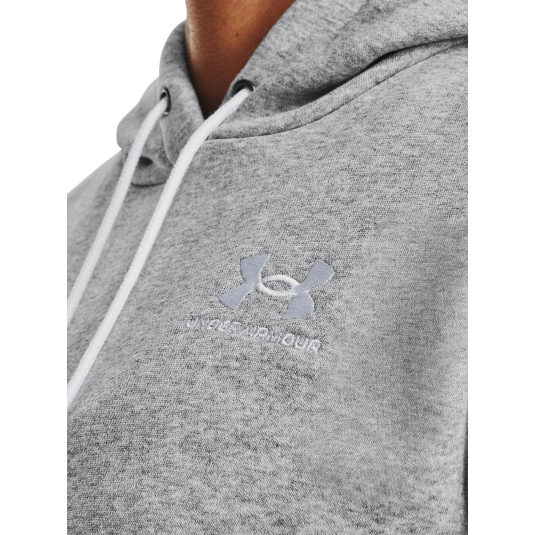 Under Armour Mikina Essential Fleece Hoodie 1373033 Šedá Regular Fit - Pepit.cz