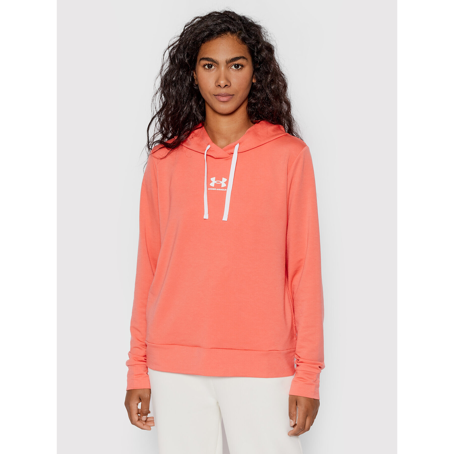 Under Armour Mikina Rival 1369855 Oranžová Loose Fit - Pepit.cz