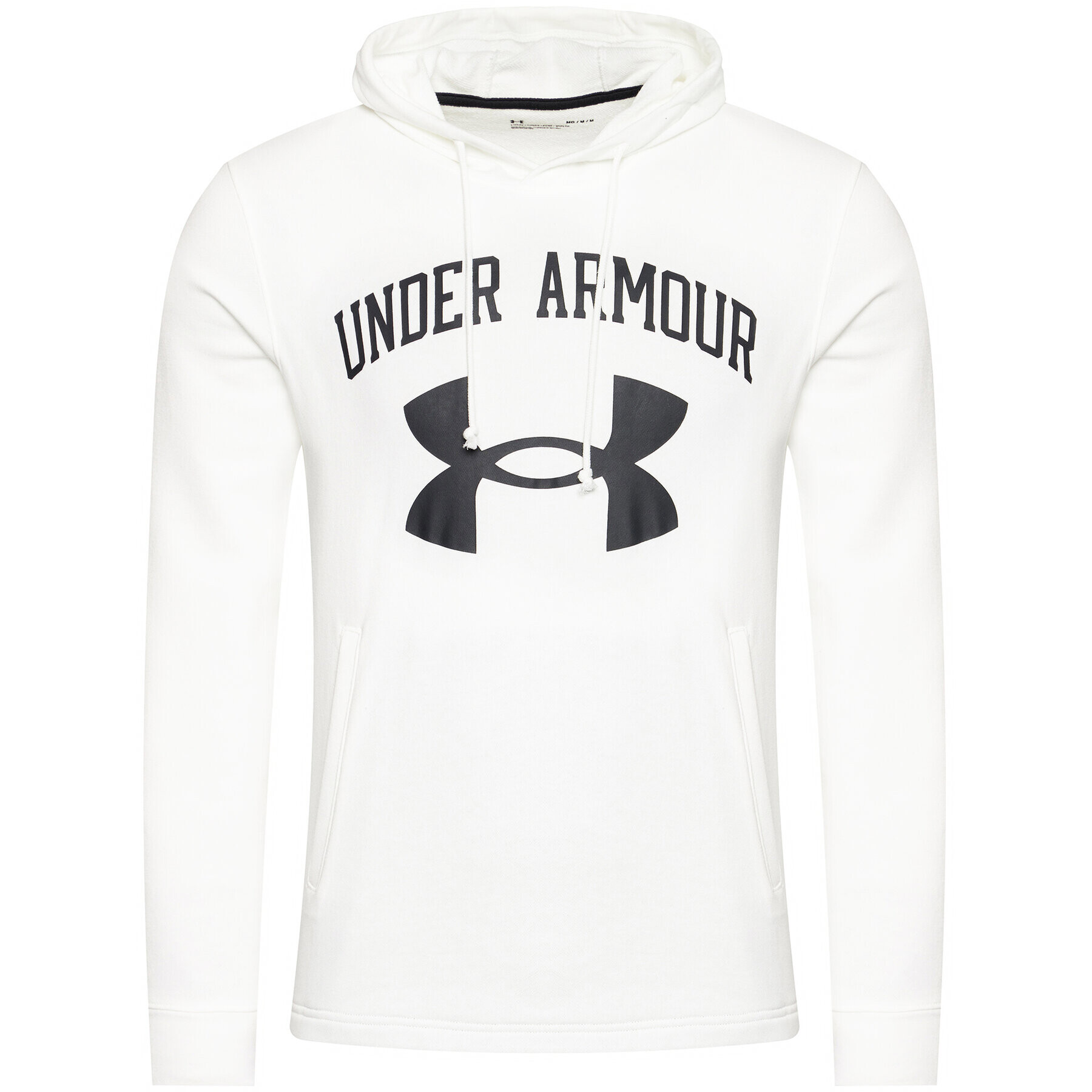 Under Armour Mikina Rival Terry Big Logo 1361559 Bílá Loose Fit - Pepit.cz