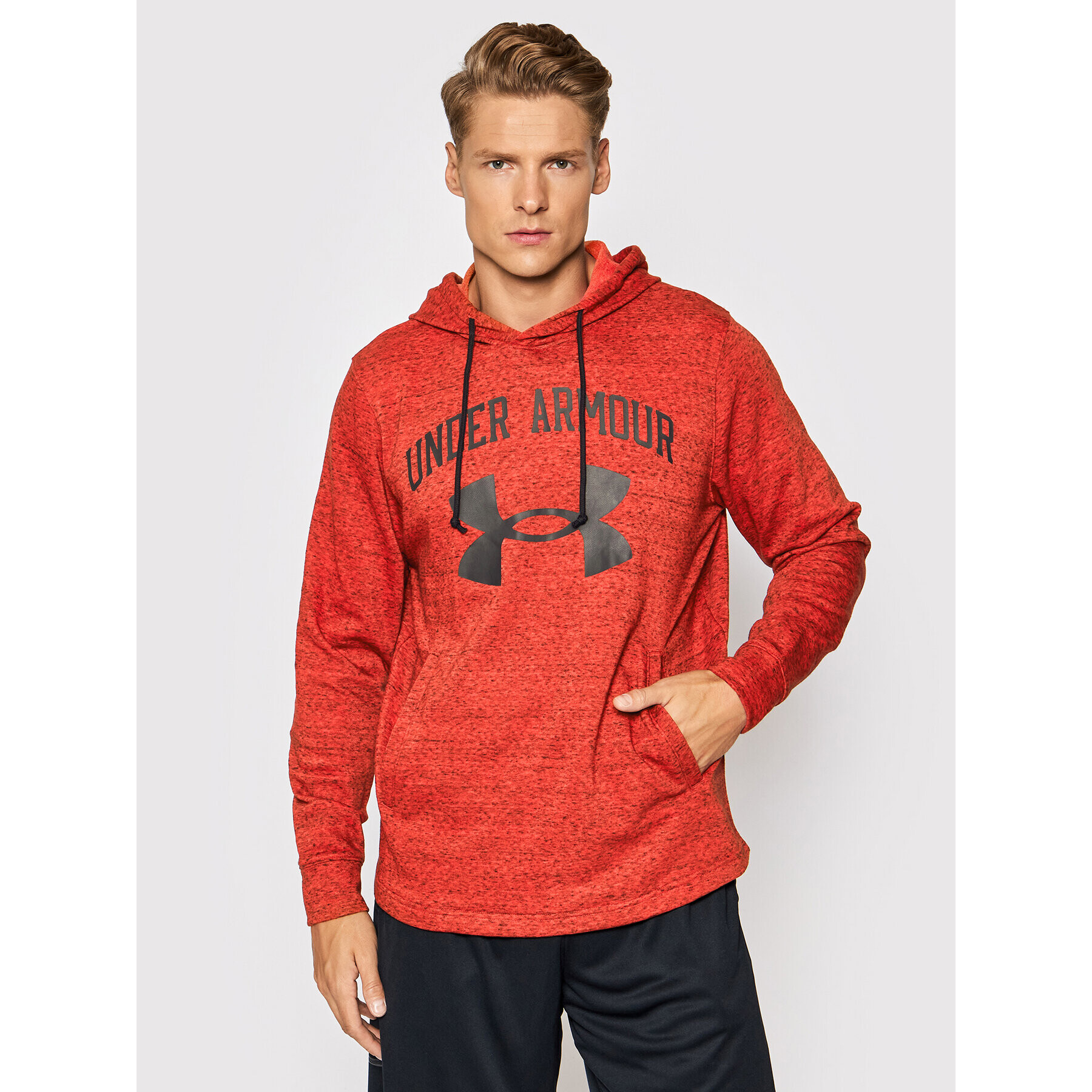 Under Armour Mikina Rival Terry Big Logo 1361559 Oranžová Loose Fit - Pepit.cz