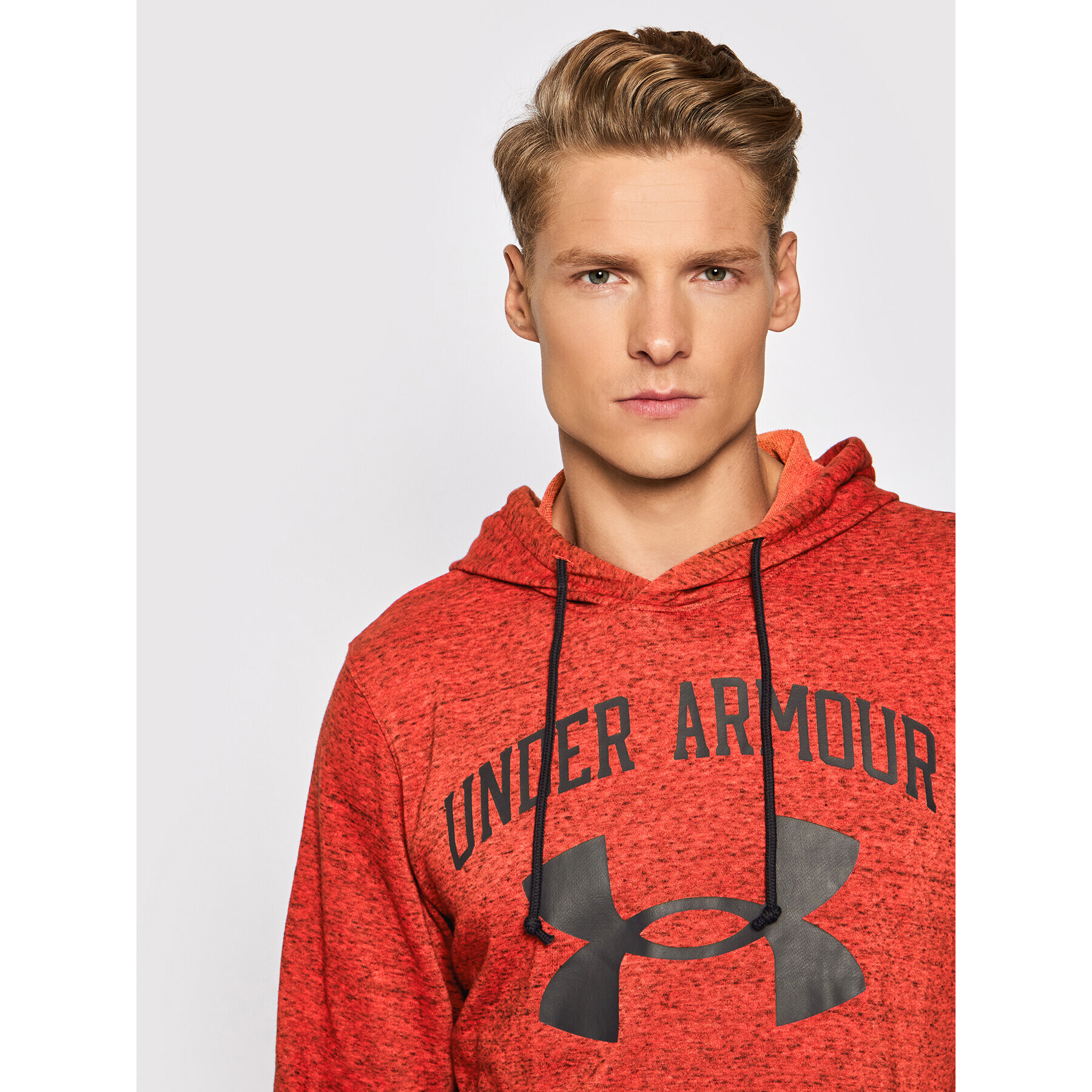 Under Armour Mikina Rival Terry Big Logo 1361559 Oranžová Loose Fit - Pepit.cz