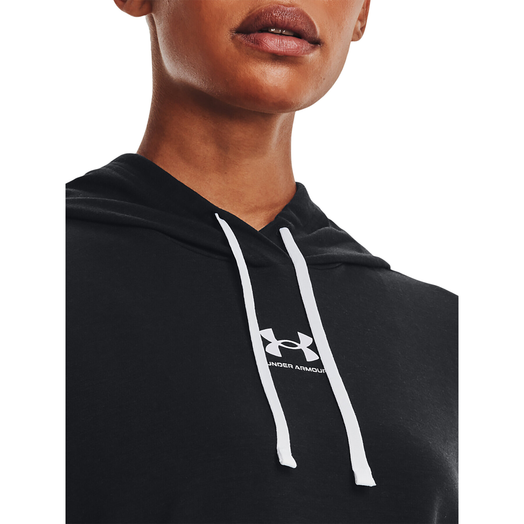 Under Armour Mikina Rival Terry Hoodie 1369855 Černá Regular Fit - Pepit.cz