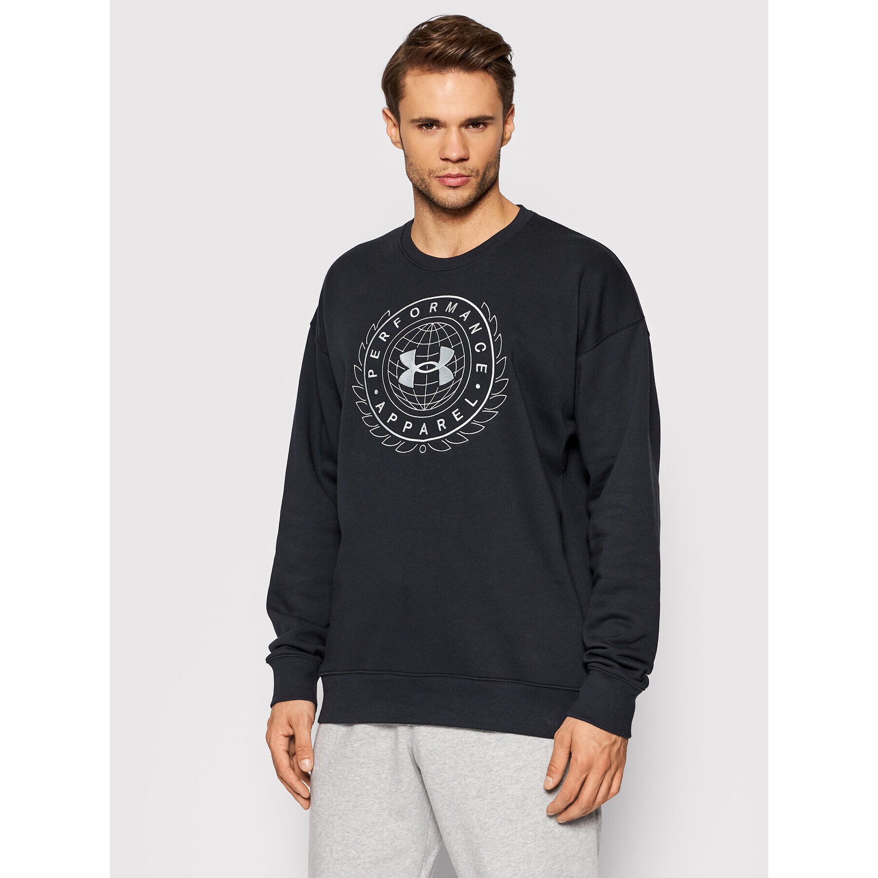 Under Armour Mikina Rivel Fleece Alma Mater 1366298 Černá Loose Fit - Pepit.cz