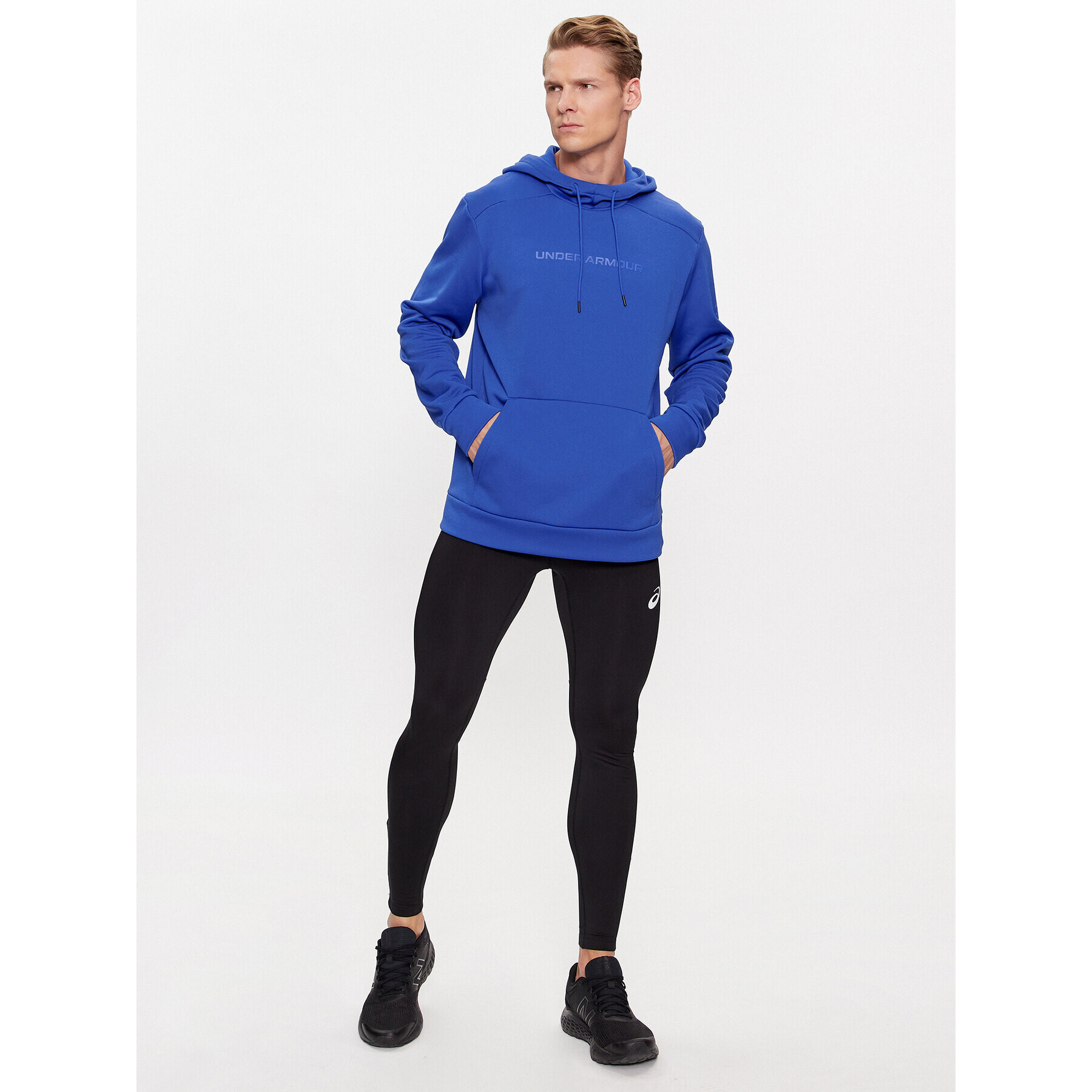 Under Armour Mikina Ua Armour Fleece Graphic Hd 1379744 Modrá Loose Fit - Pepit.cz