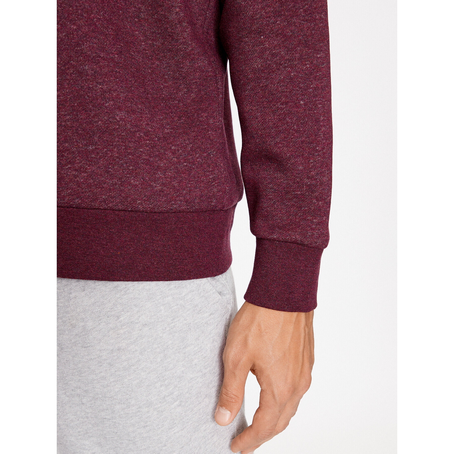 Under Armour Mikina Ua Essential Fleece Crew 1374250 Bordó Loose Fit - Pepit.cz