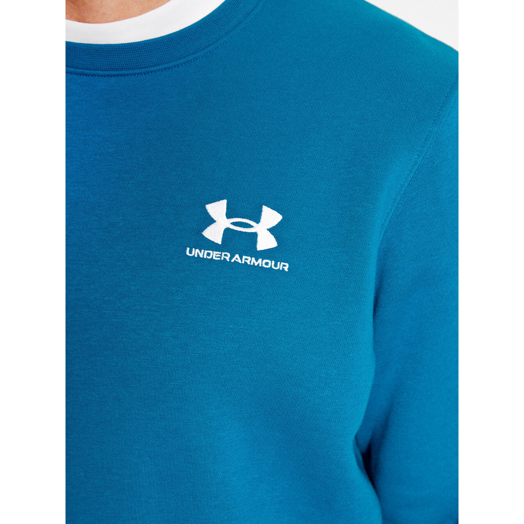 Under Armour Mikina Ua Essential Fleece Crew 1374250 Modrá Loose Fit - Pepit.cz