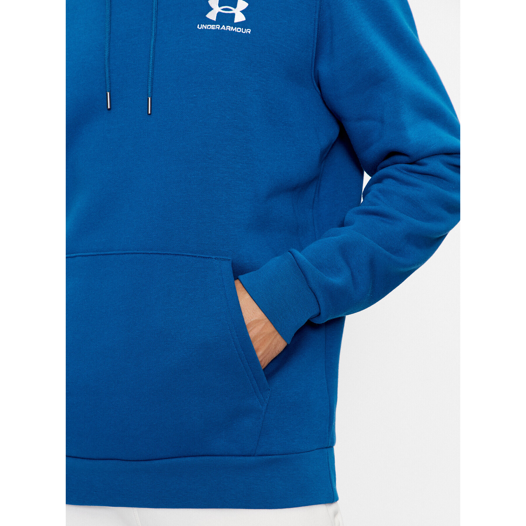 Under Armour Mikina Ua Essential Fleece Hoodie 1373880 Modrá Loose Fit - Pepit.cz