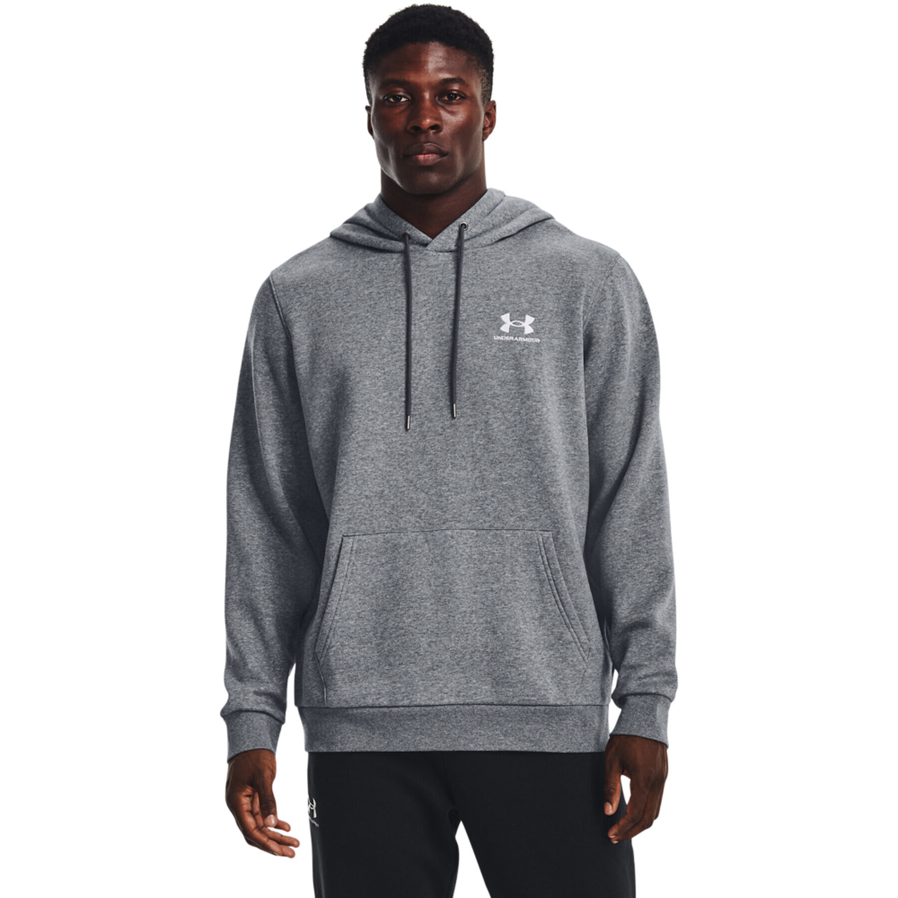 Under Armour Mikina UA Essential Fleece Hoodie 1373880 Šedá Regular Fit - Pepit.cz