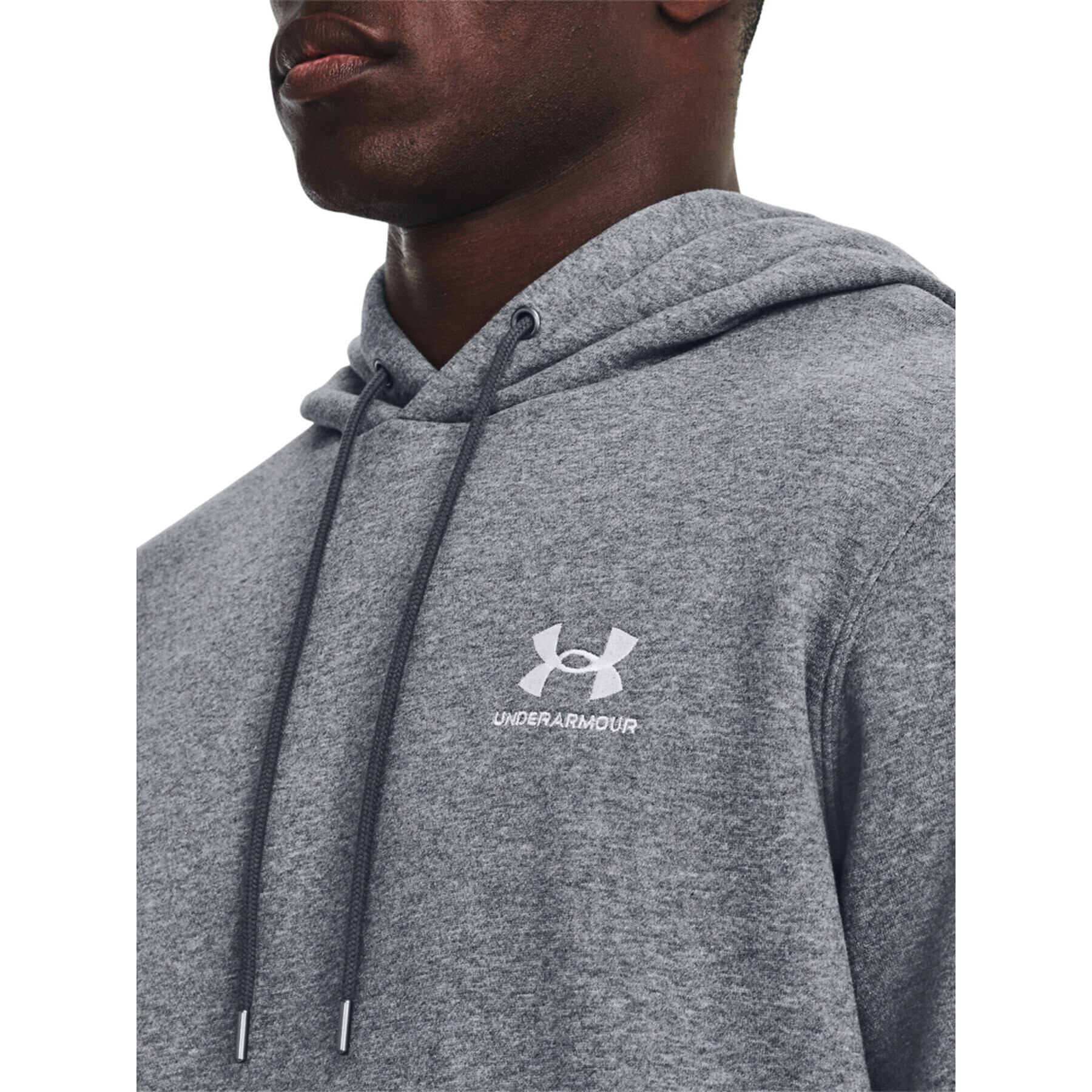 Under Armour Mikina UA Essential Fleece Hoodie 1373880 Šedá Regular Fit - Pepit.cz