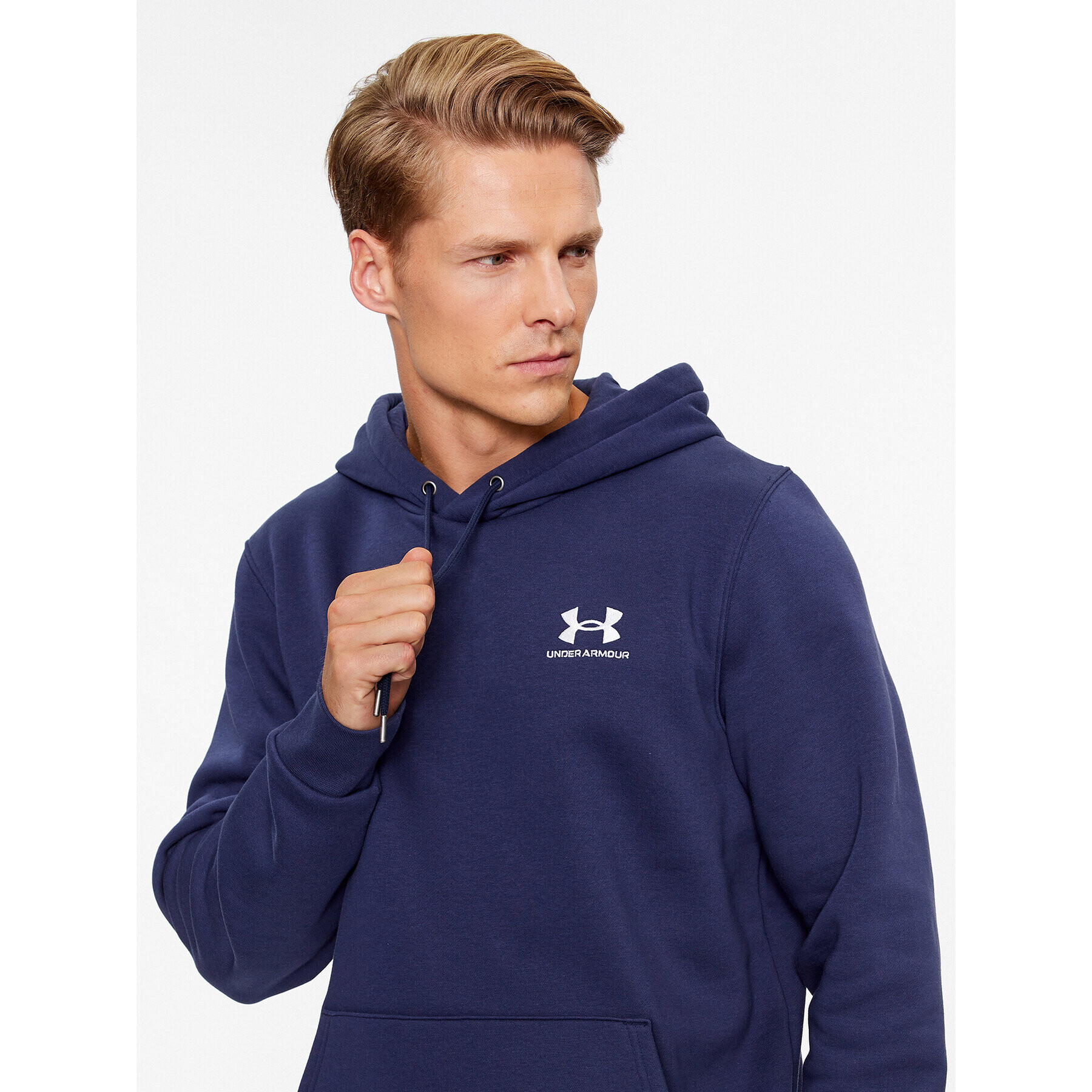 Under Armour Mikina Ua Essential Fleece Hoodie 1373880 Tmavomodrá Loose Fit - Pepit.cz