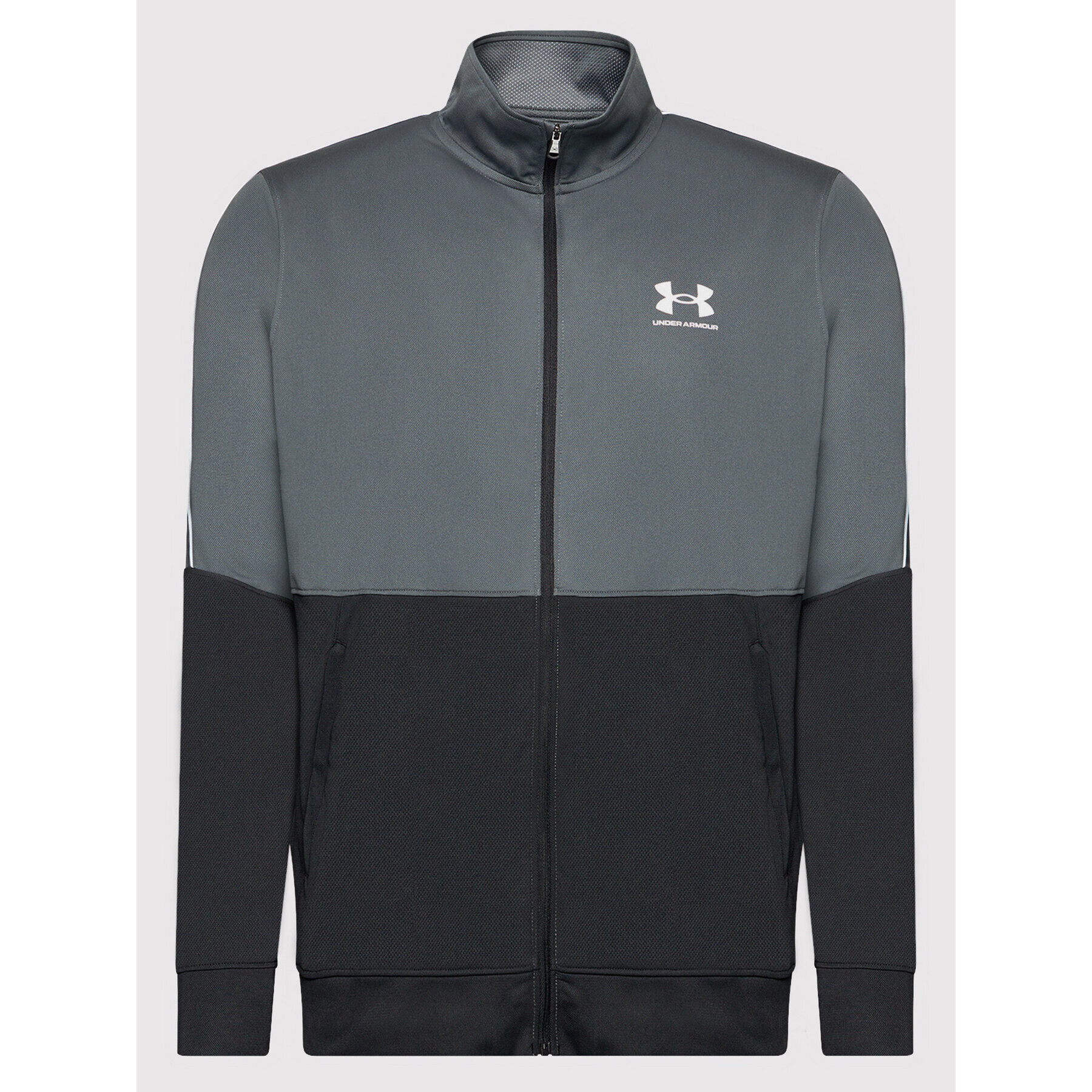 Under Armour Mikina Ua Pique 1366202 Šedá Fitted Fit - Pepit.cz