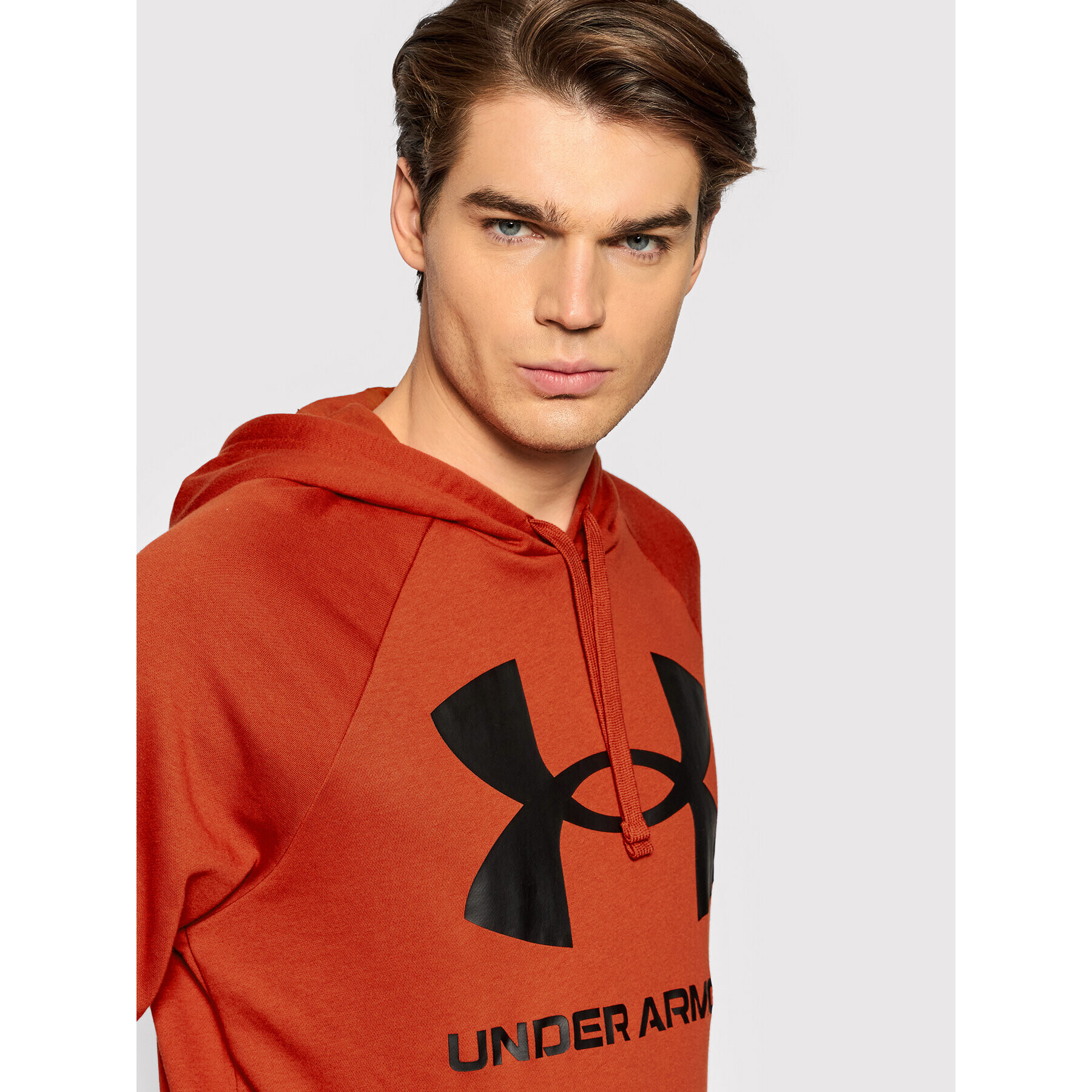 Under Armour Mikina Ua Rival 1357093 Červená Relaxed Fit - Pepit.cz