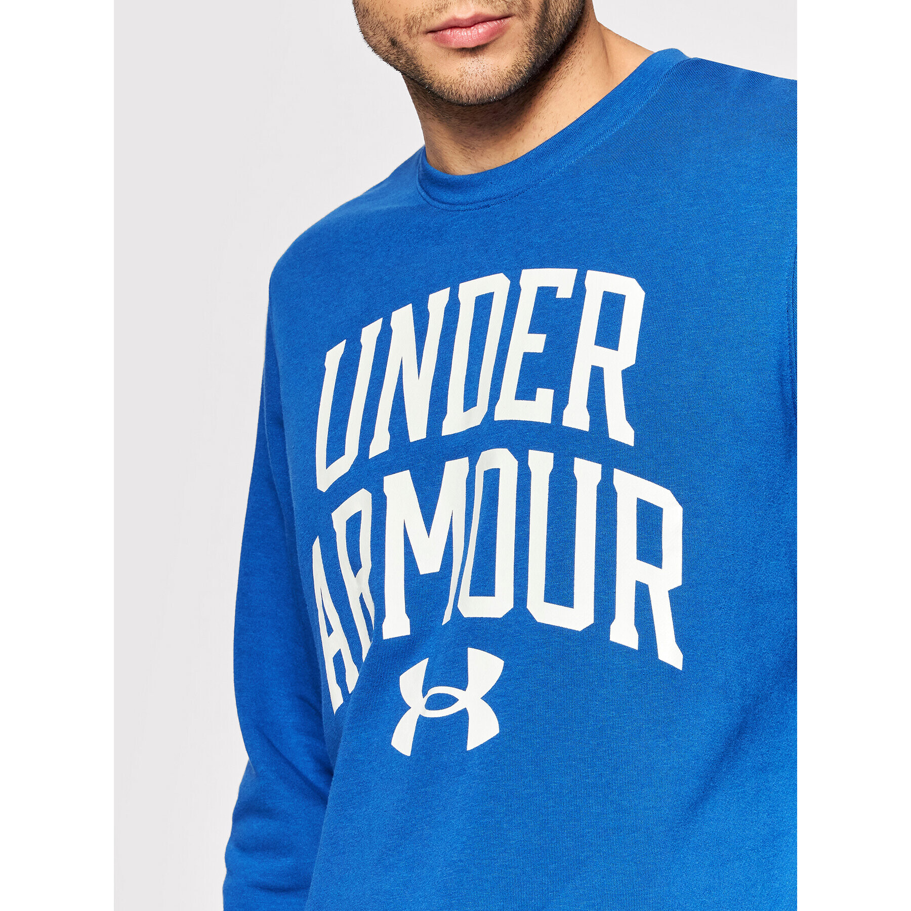 Under Armour Mikina Ua Rival 1361561 Modrá Loose Fit - Pepit.cz