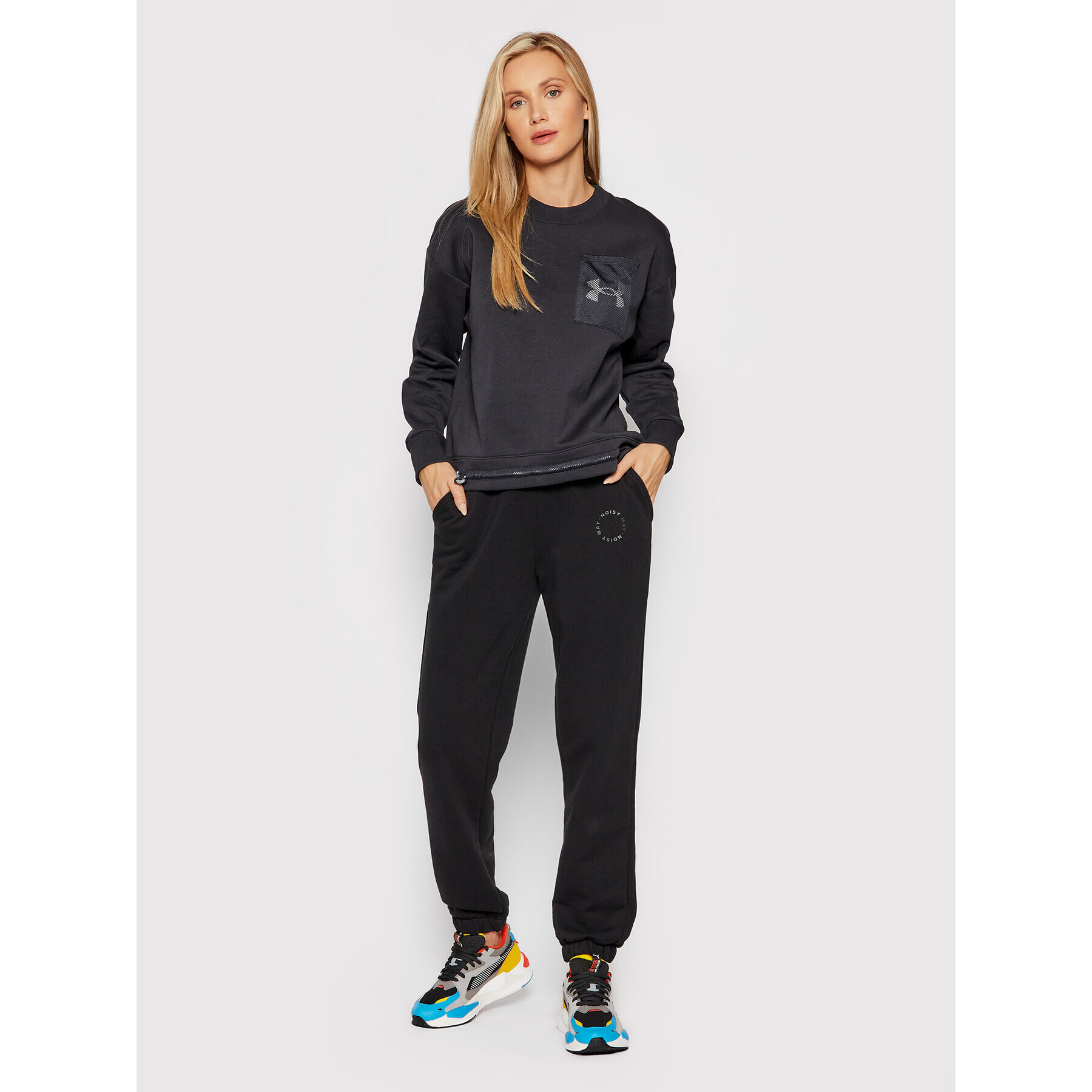 Under Armour Mikina Ua Rival 1365847 Černá Loose Fit - Pepit.cz