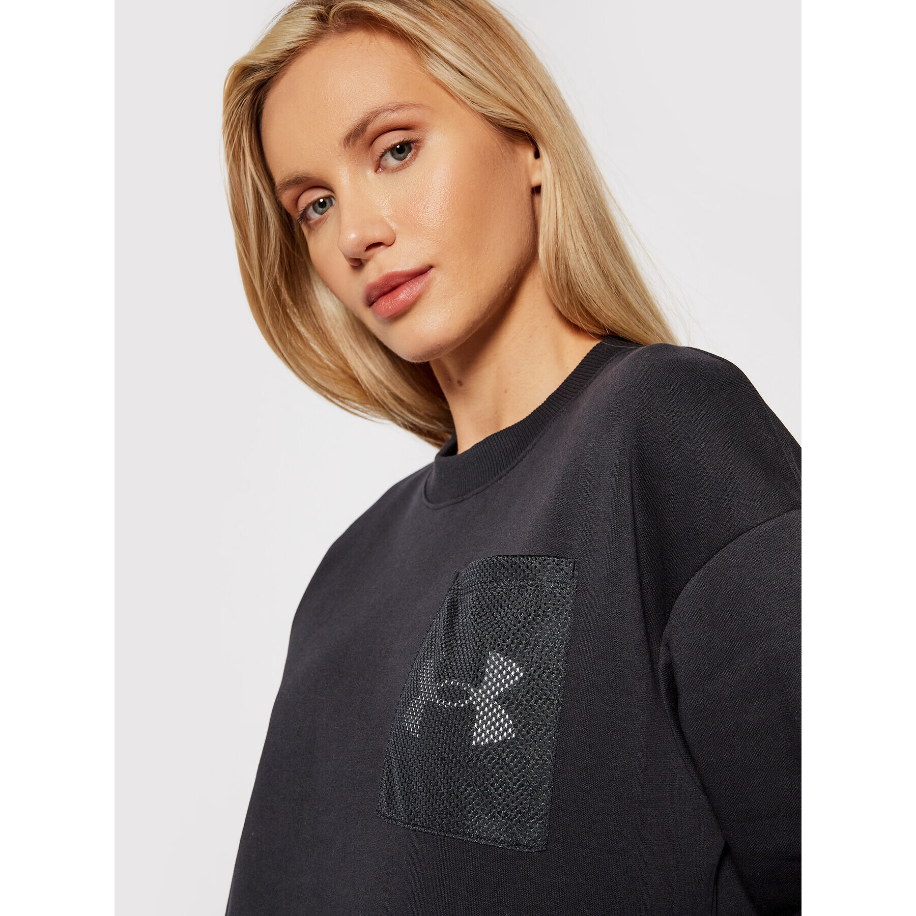 Under Armour Mikina Ua Rival 1365847 Černá Loose Fit - Pepit.cz