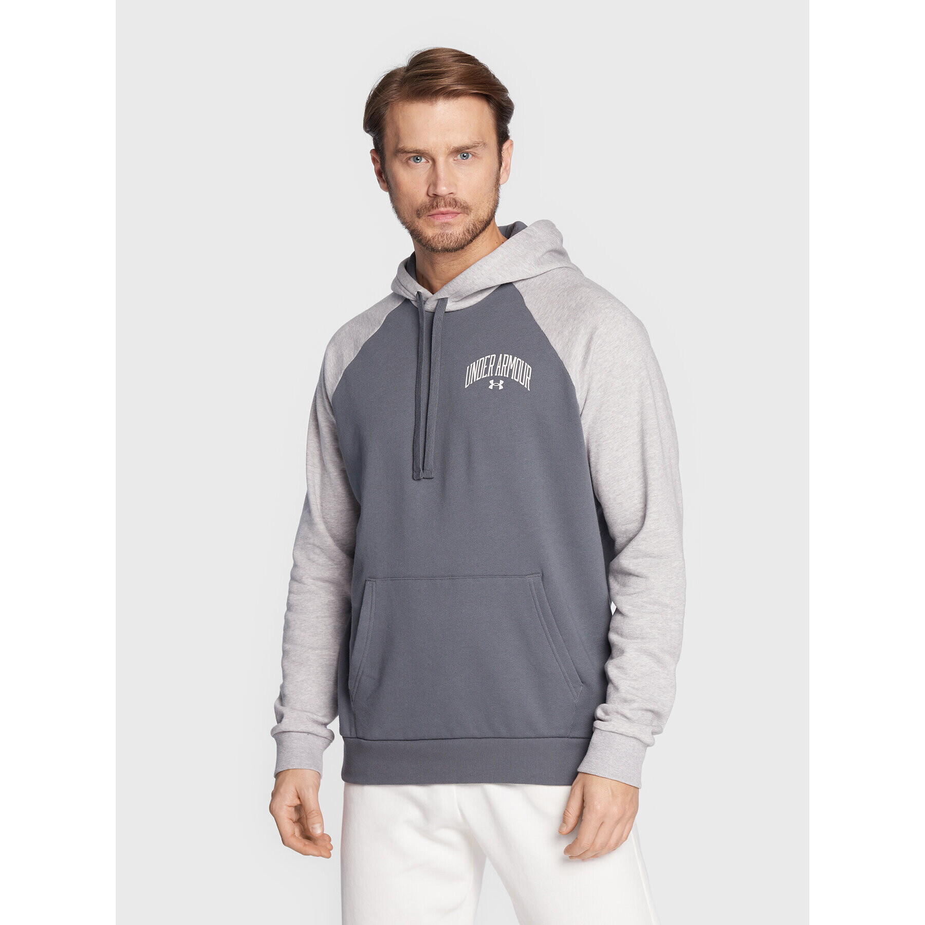 Under Armour Mikina Ua Rival 1373363 Šedá Loose Fit - Pepit.cz