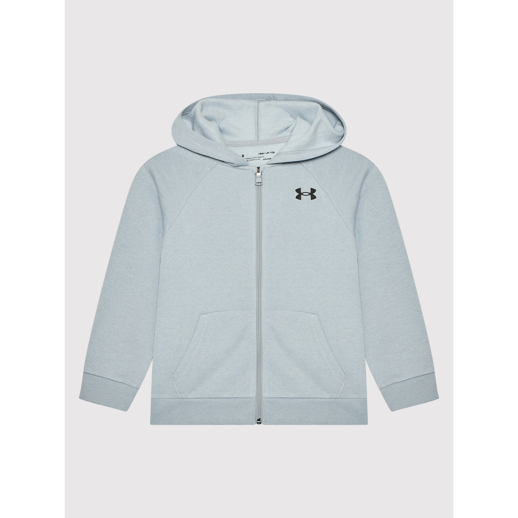 Under Armour Mikina Ua Rival Cotton Full Zip 1357613 Šedá Loose Fit - Pepit.cz