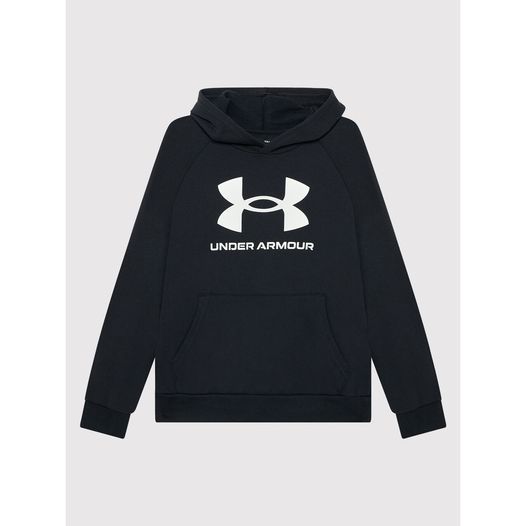 Under Armour Mikina Ua Rival Fleece Big Logo 1357585 Černá Loose Fit - Pepit.cz