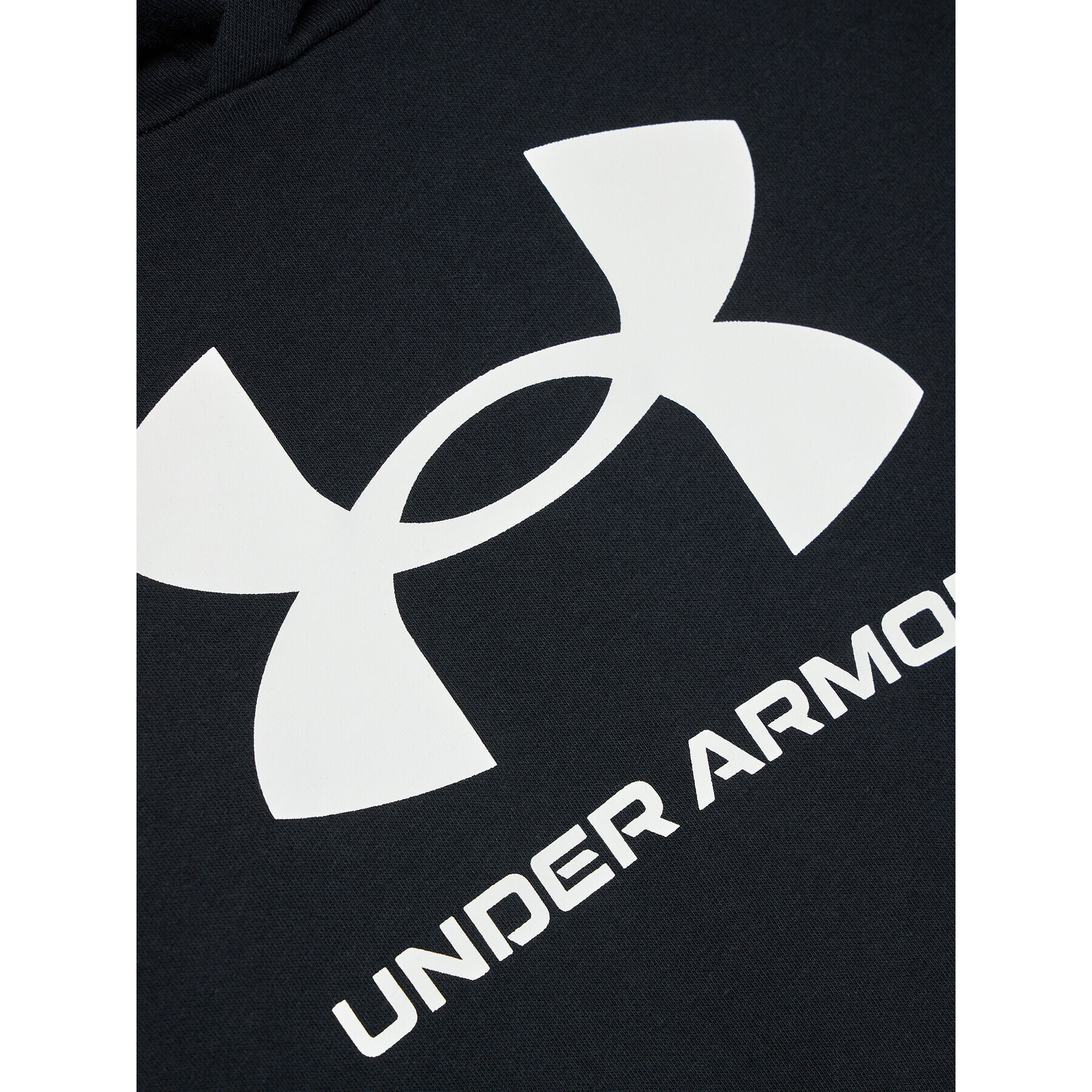 Under Armour Mikina Ua Rival Fleece Big Logo 1357585 Černá Loose Fit - Pepit.cz