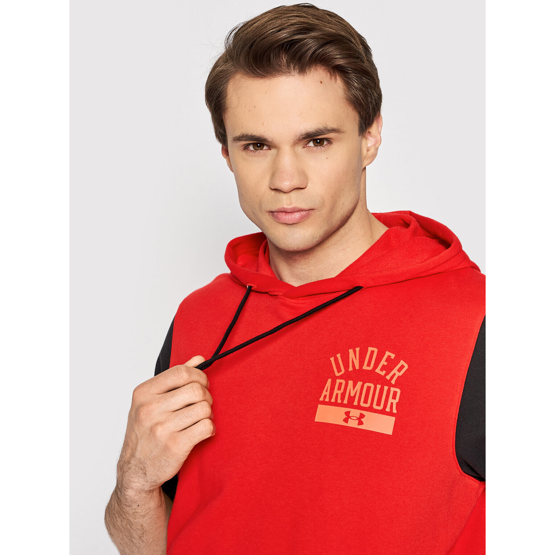 Under Armour Mikina Ua Rival Fleece Big Logo 1370398 Červená Regular Fit - Pepit.cz