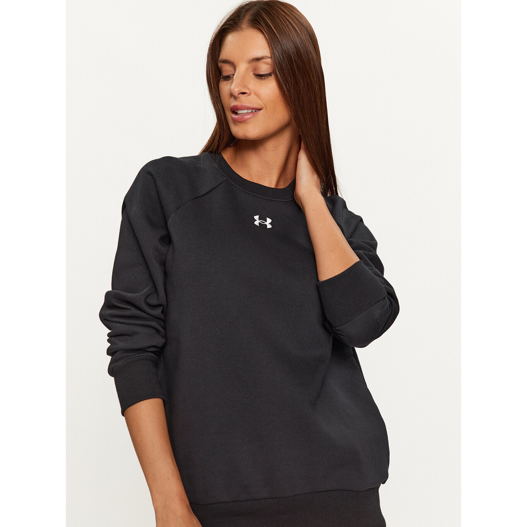 Under Armour Mikina Ua Rival Fleece Crew 1379508 Černá Loose Fit - Pepit.cz