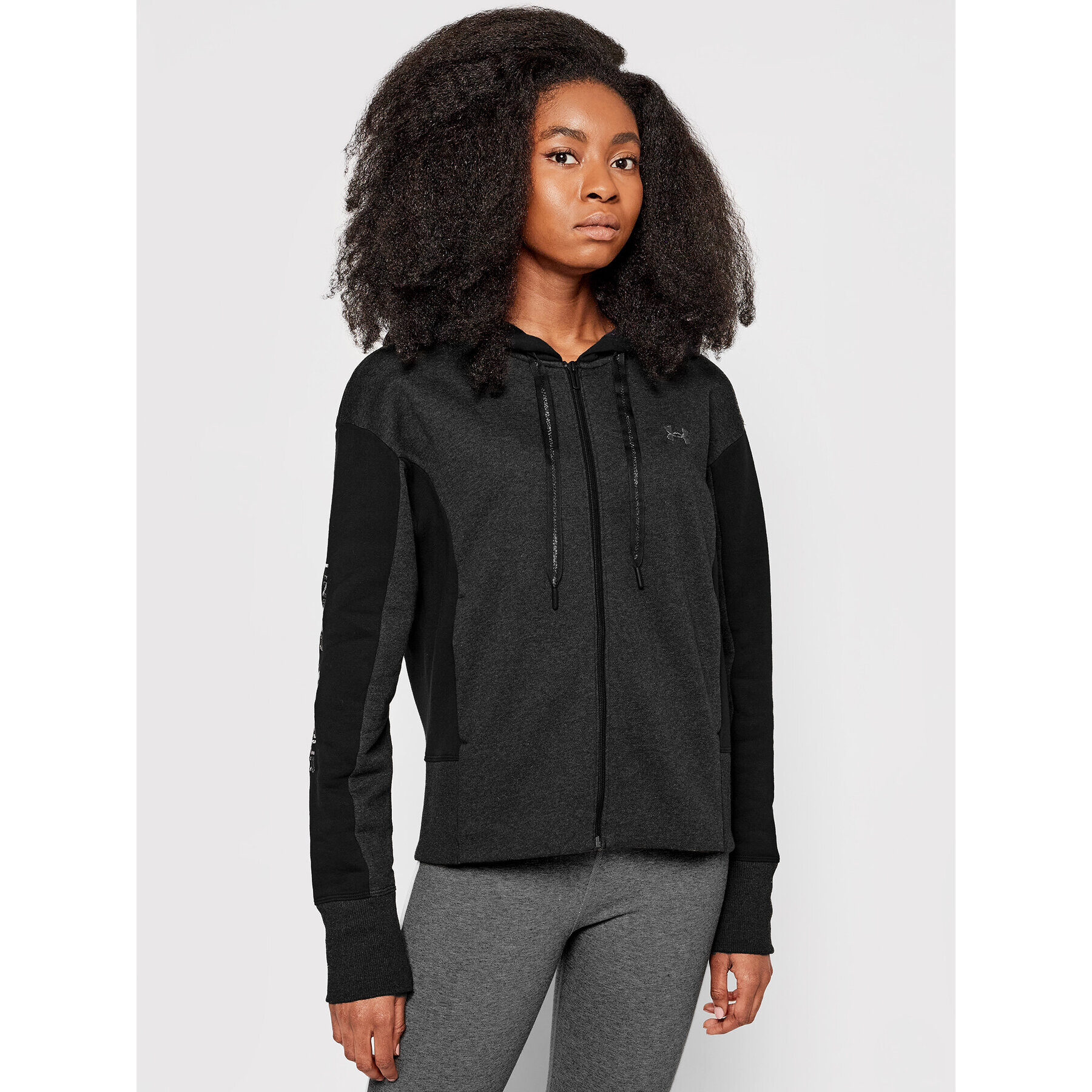 Under Armour Mikina Ua Rival Fleece Embroidered 1362419 Šedá Loose Fit - Pepit.cz