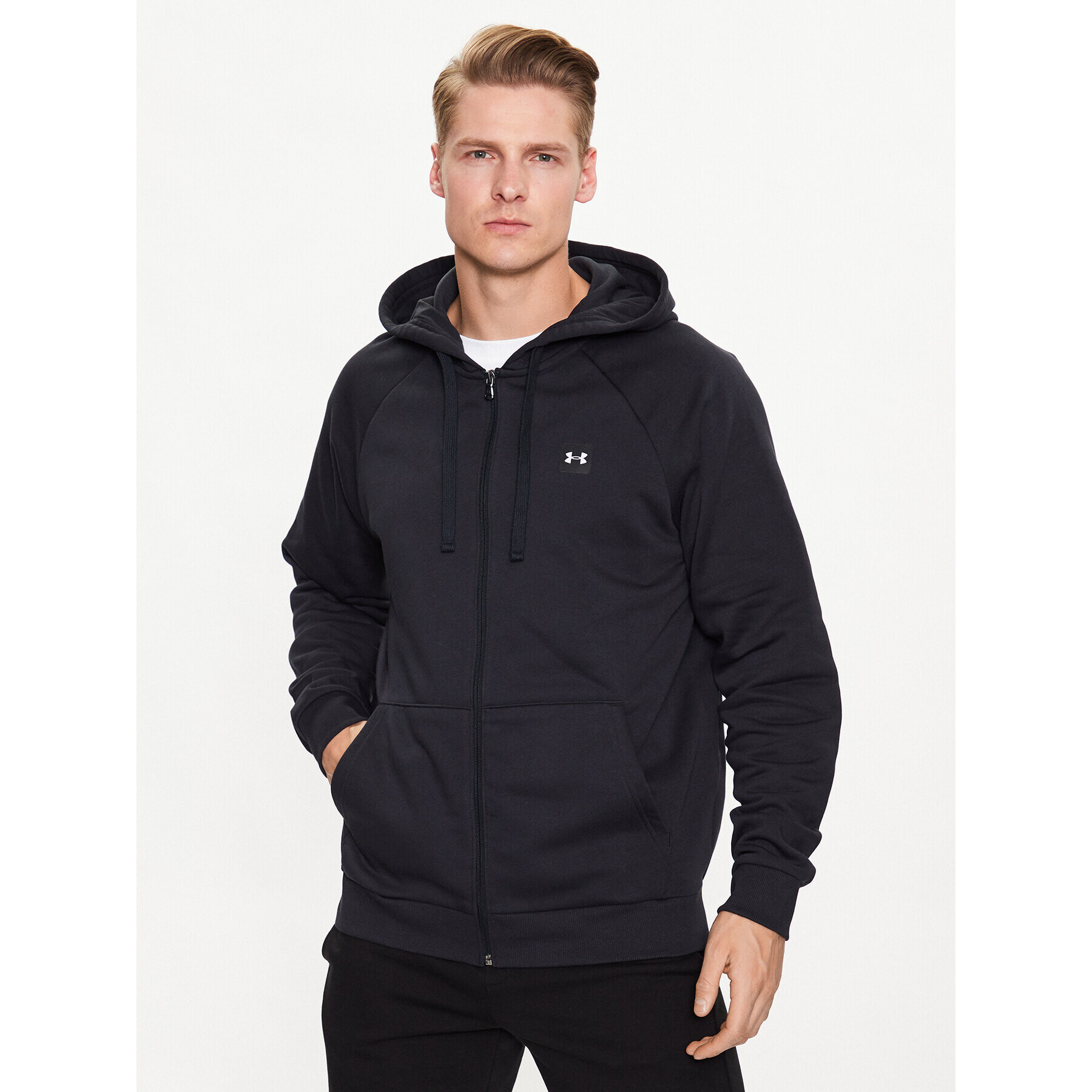 Under Armour Mikina UA Rival Fleece FZ Hoodie 1357111 Černá Regular Fit - Pepit.cz