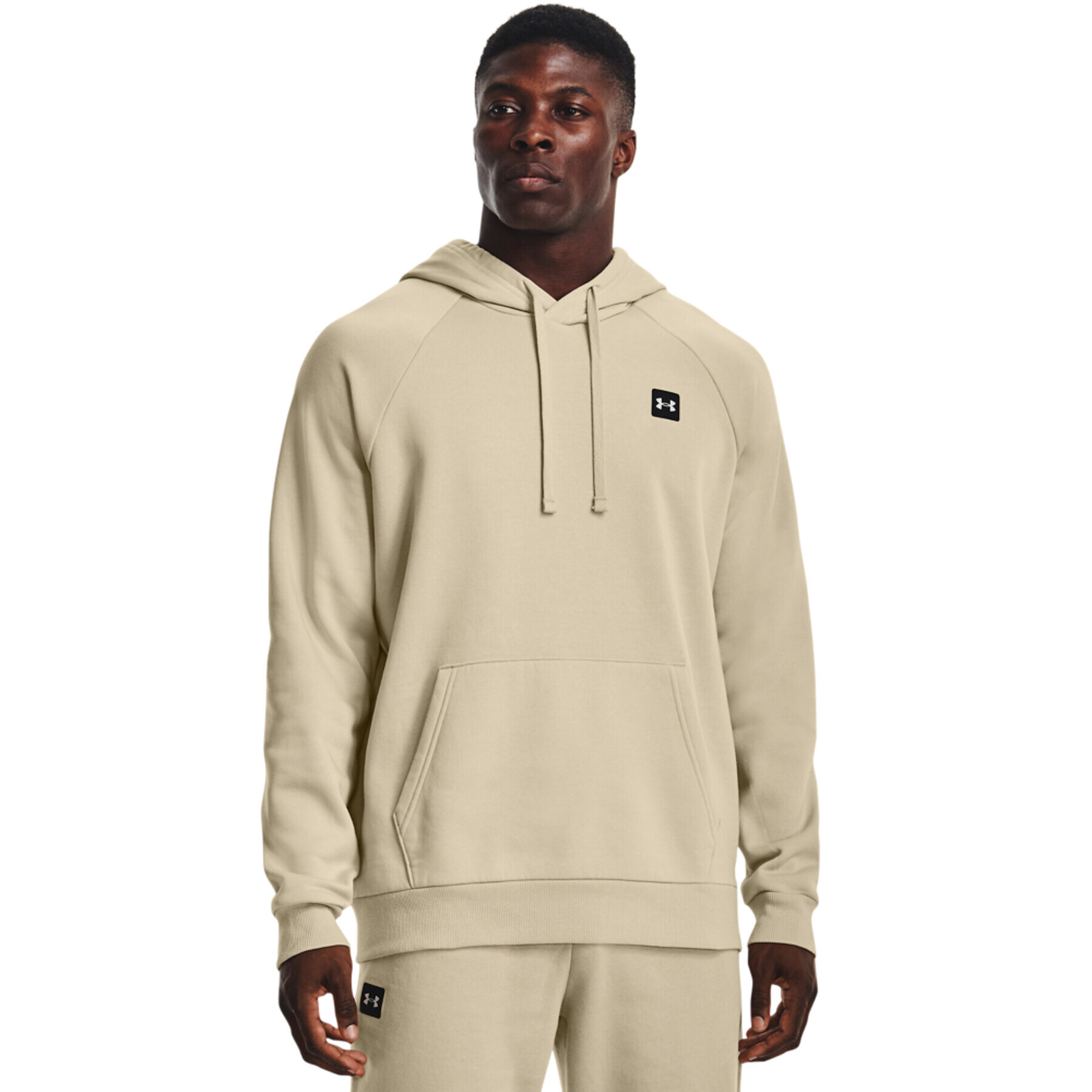 Under Armour Mikina UA Rival Fleece Hoodie 1357092 Béžová Regular Fit - Pepit.cz