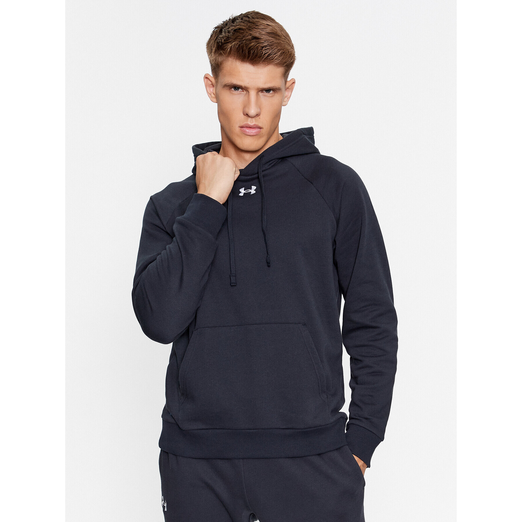 Under Armour Mikina Ua Rival Fleece Hoodie 1379757 Černá Loose Fit - Pepit.cz