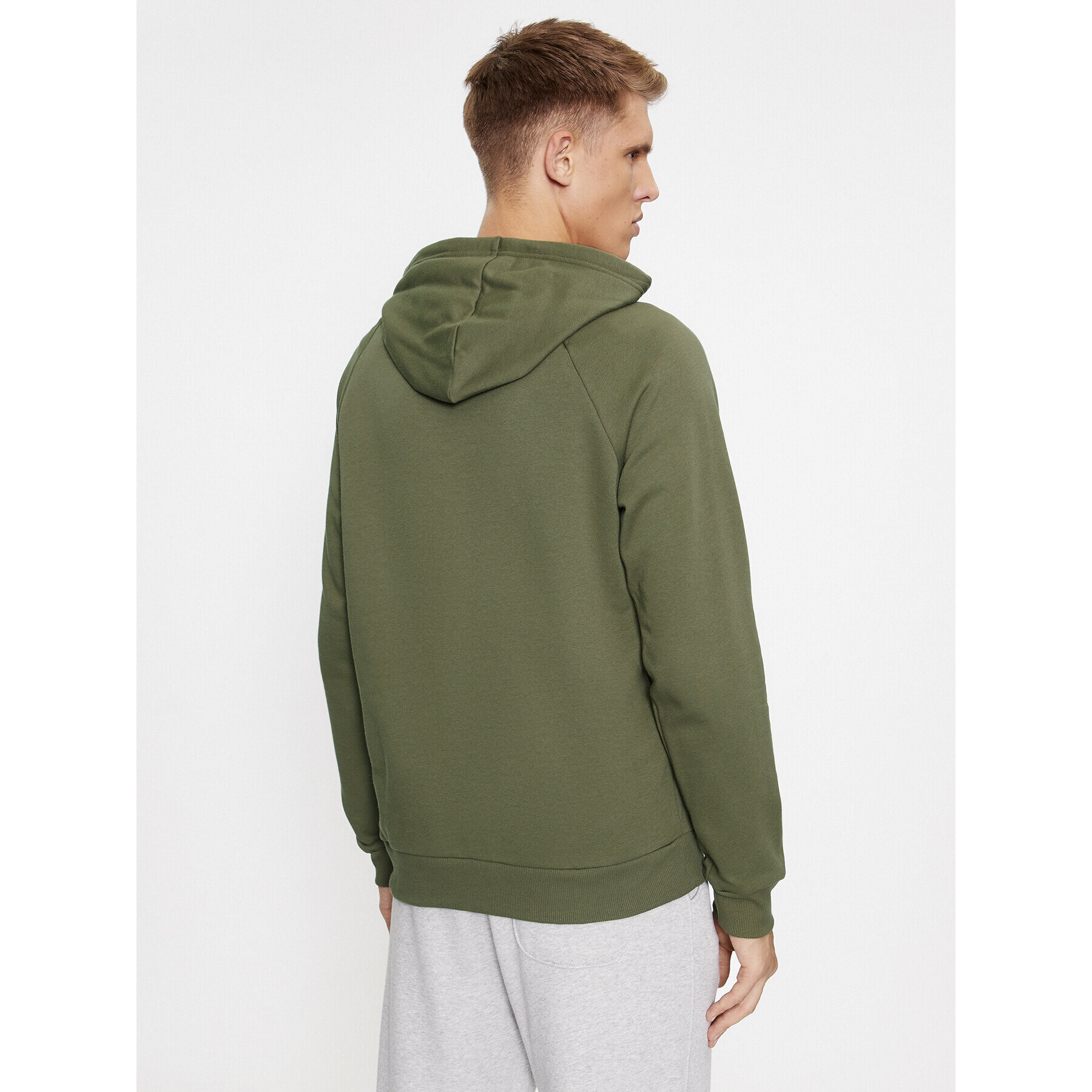 Under Armour Mikina Ua Rival Fleece Hoodie 1379757 Khaki Loose Fit - Pepit.cz