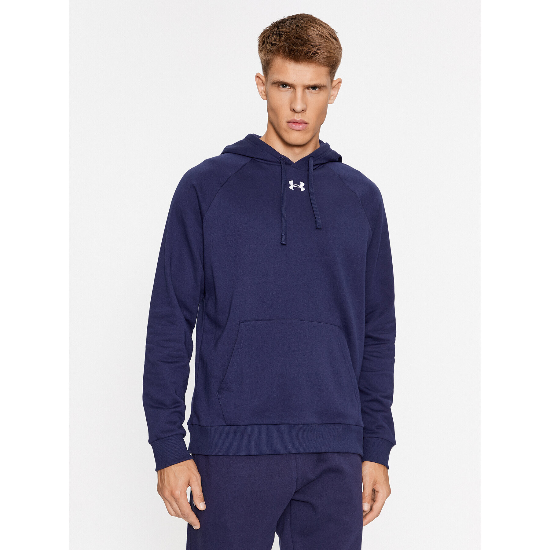 Under Armour Mikina Ua Rival Fleece Hoodie 1379757 Tmavomodrá Loose Fit - Pepit.cz