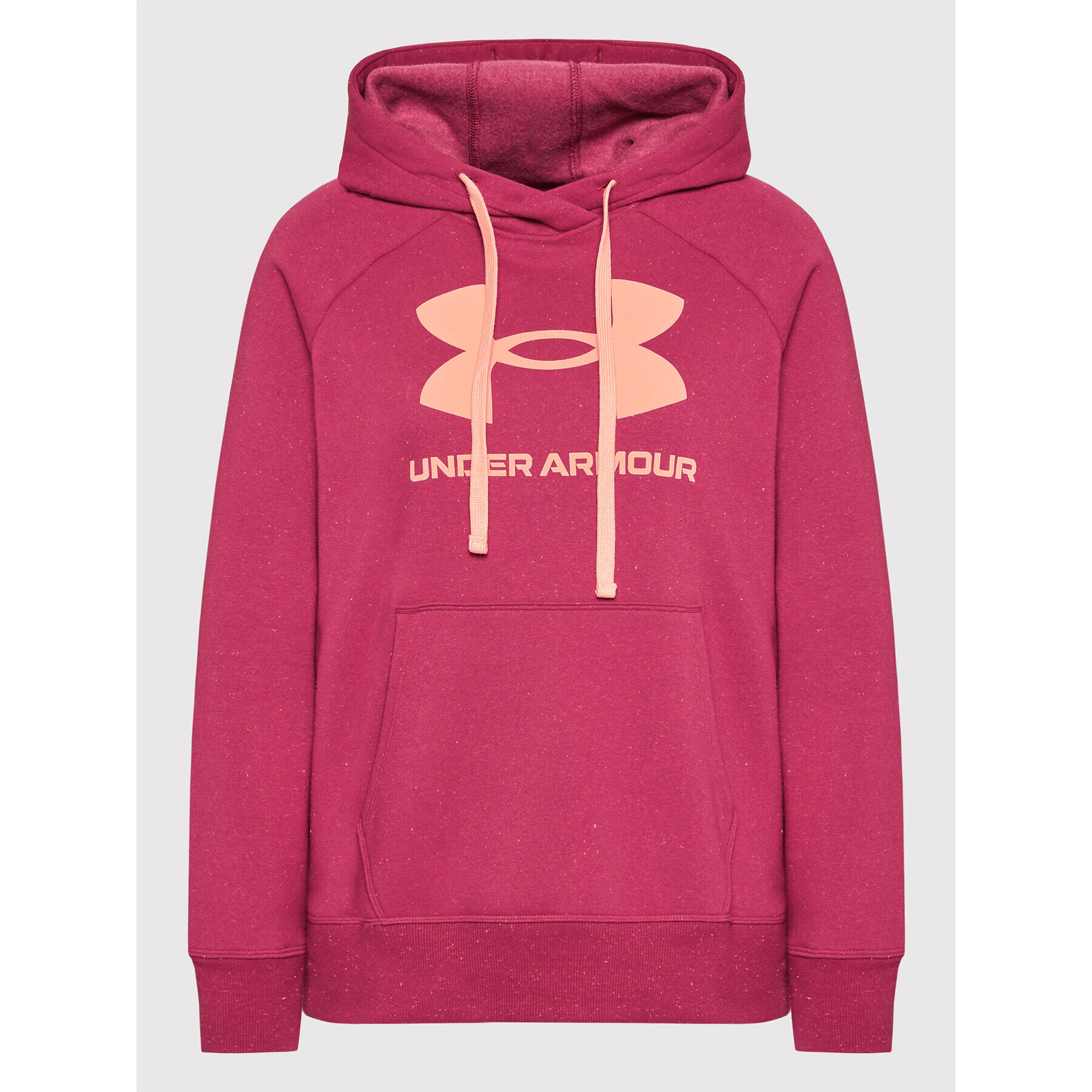 Under Armour Mikina Ua Rival Fleece Logo 1356318 Bordó Loose Fit - Pepit.cz