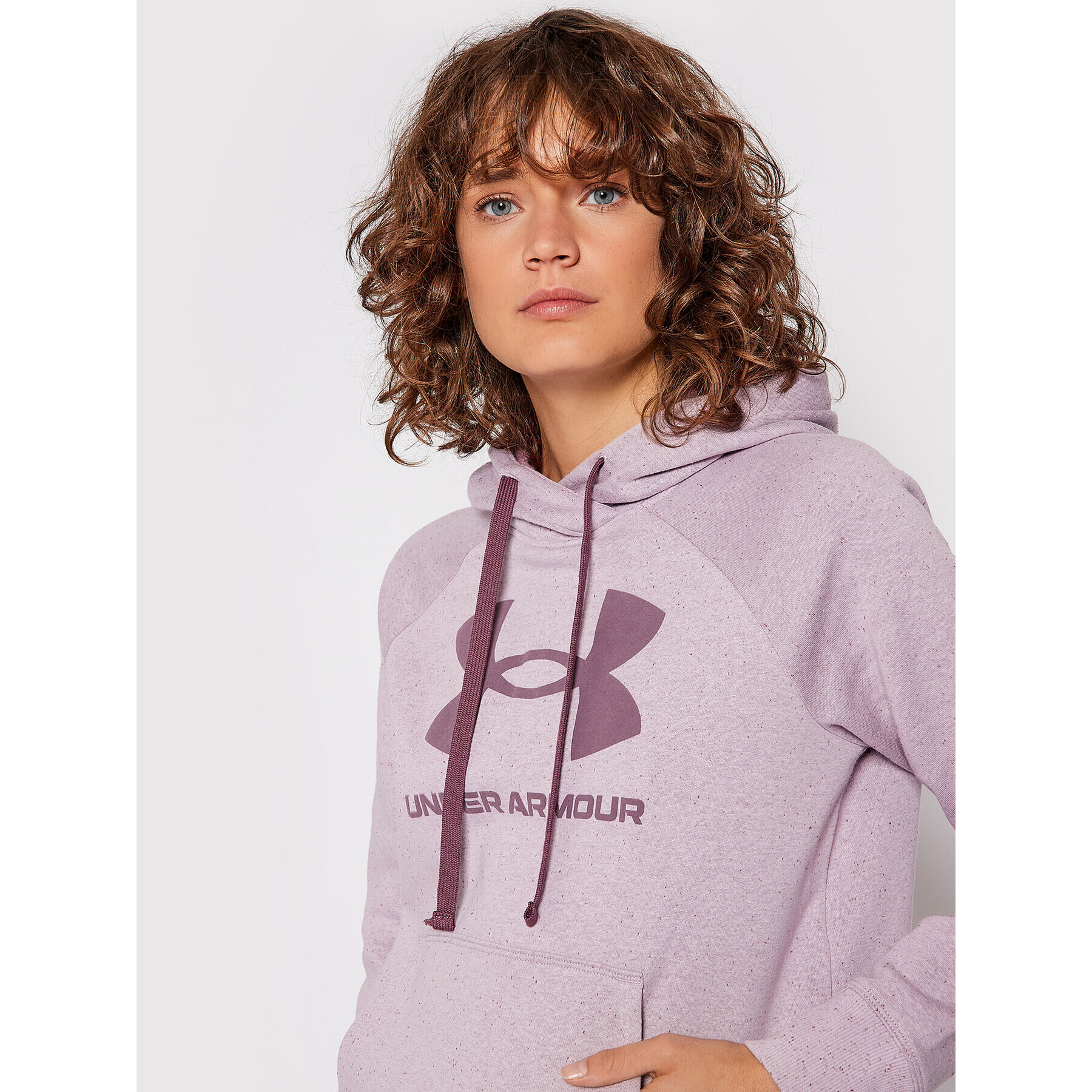 Under Armour Mikina Ua Rival Fleece Logo 1356318 Fialová Loose Fit - Pepit.cz