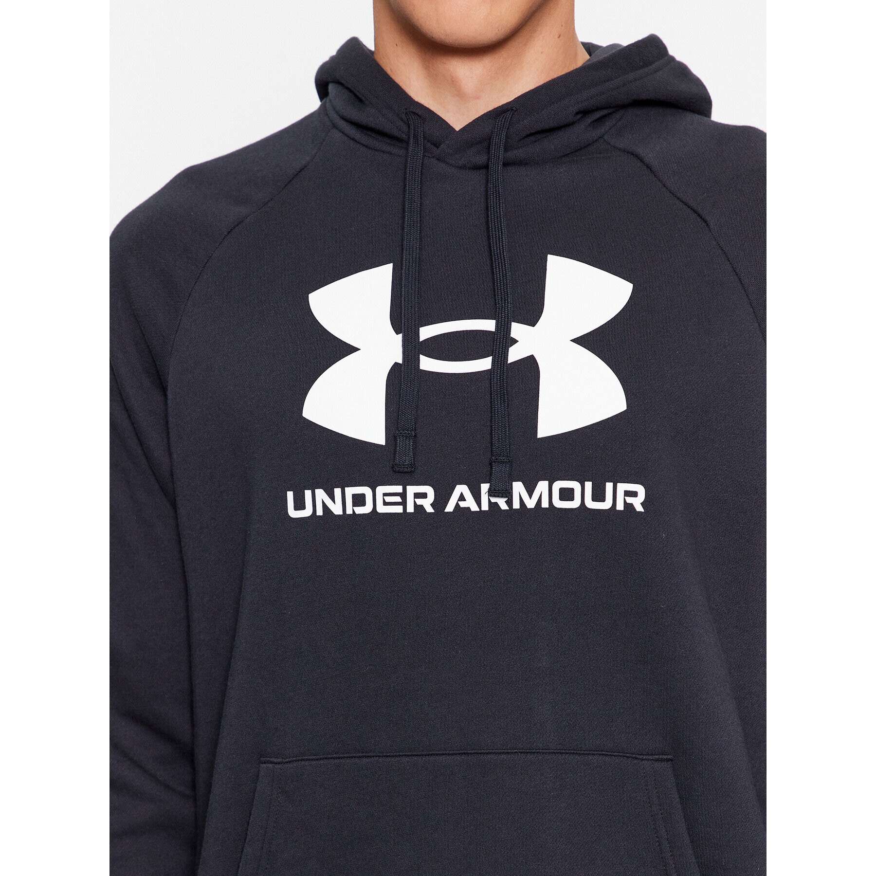 Under Armour Mikina Ua Rival Fleece Logo Hd 1379758 Černá Loose Fit - Pepit.cz