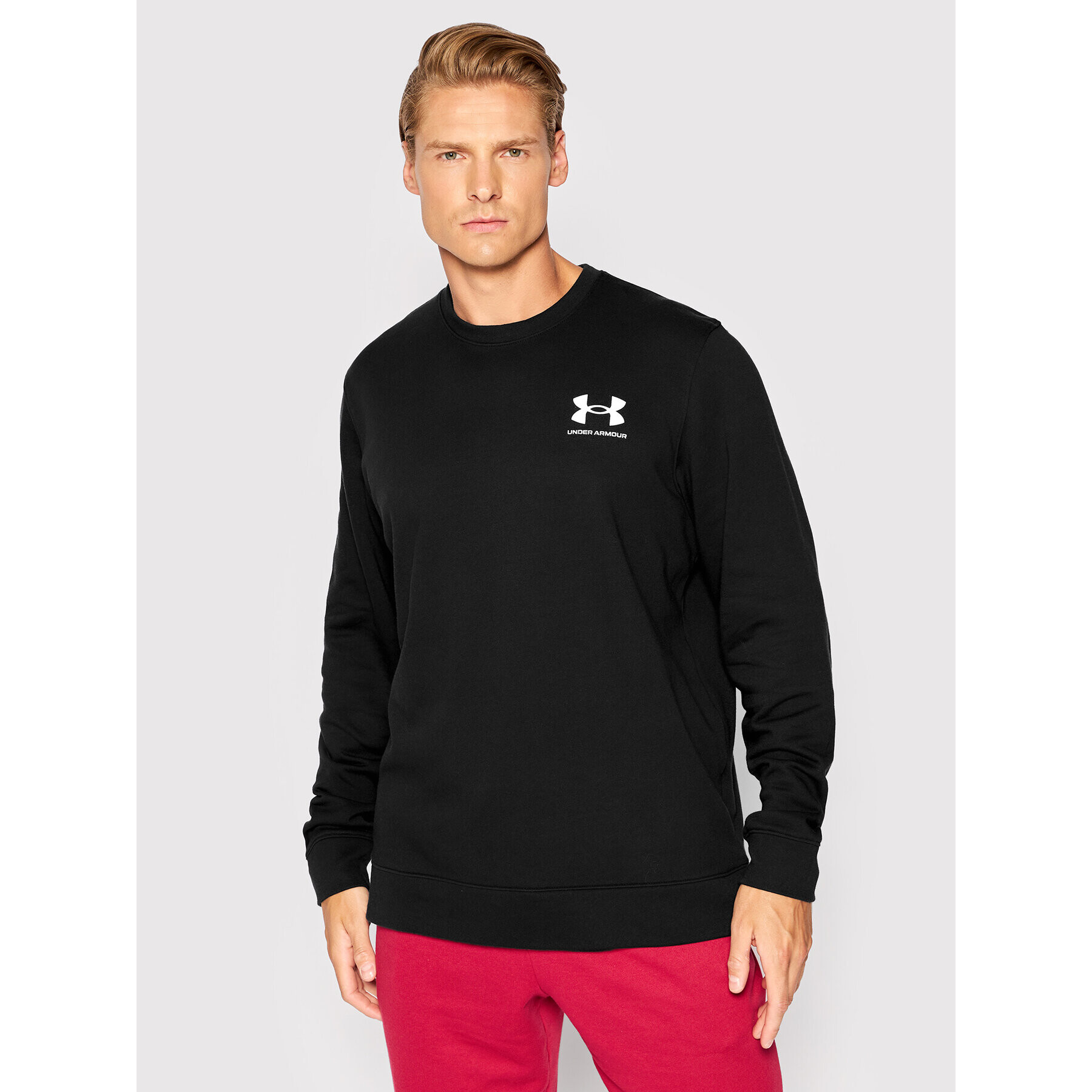 Under Armour Mikina Ua Rival Terry 1370404 Černá Relaxed Fit - Pepit.cz