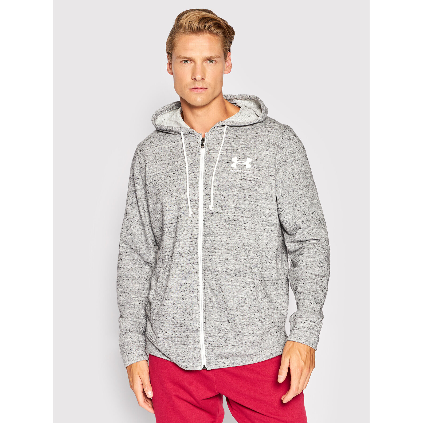 Under Armour Mikina Ua Rival Terry 1370409 Šedá Loose Fit - Pepit.cz