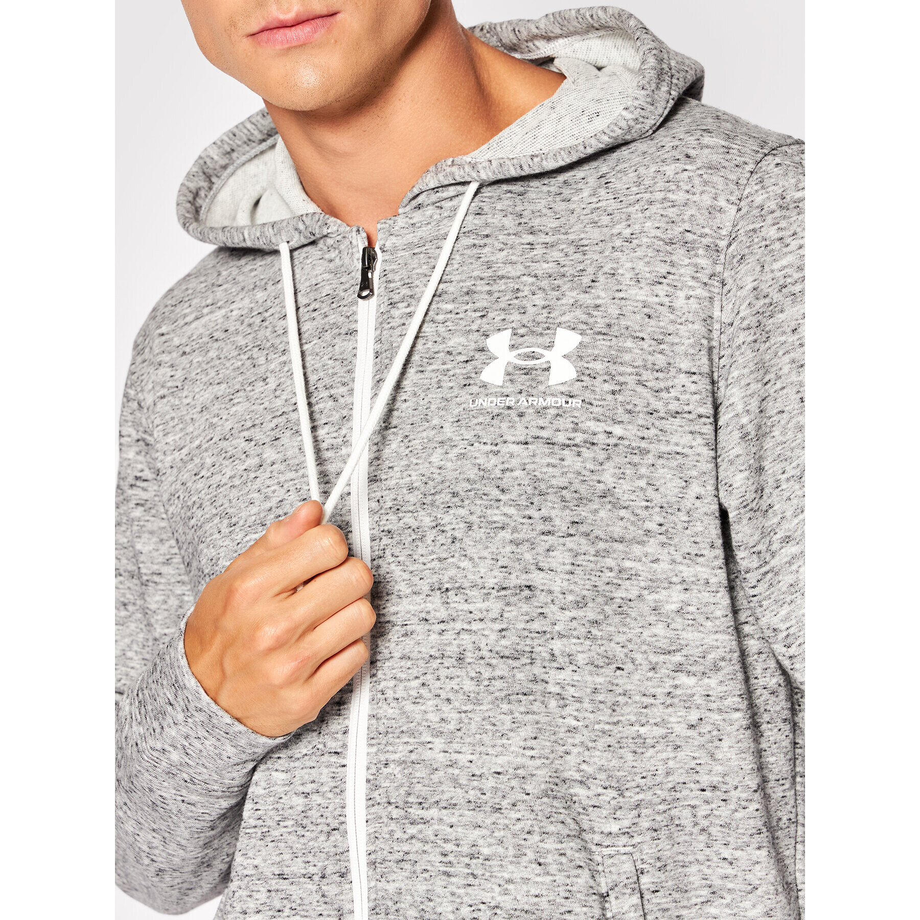 Under Armour Mikina Ua Rival Terry 1370409 Šedá Loose Fit - Pepit.cz