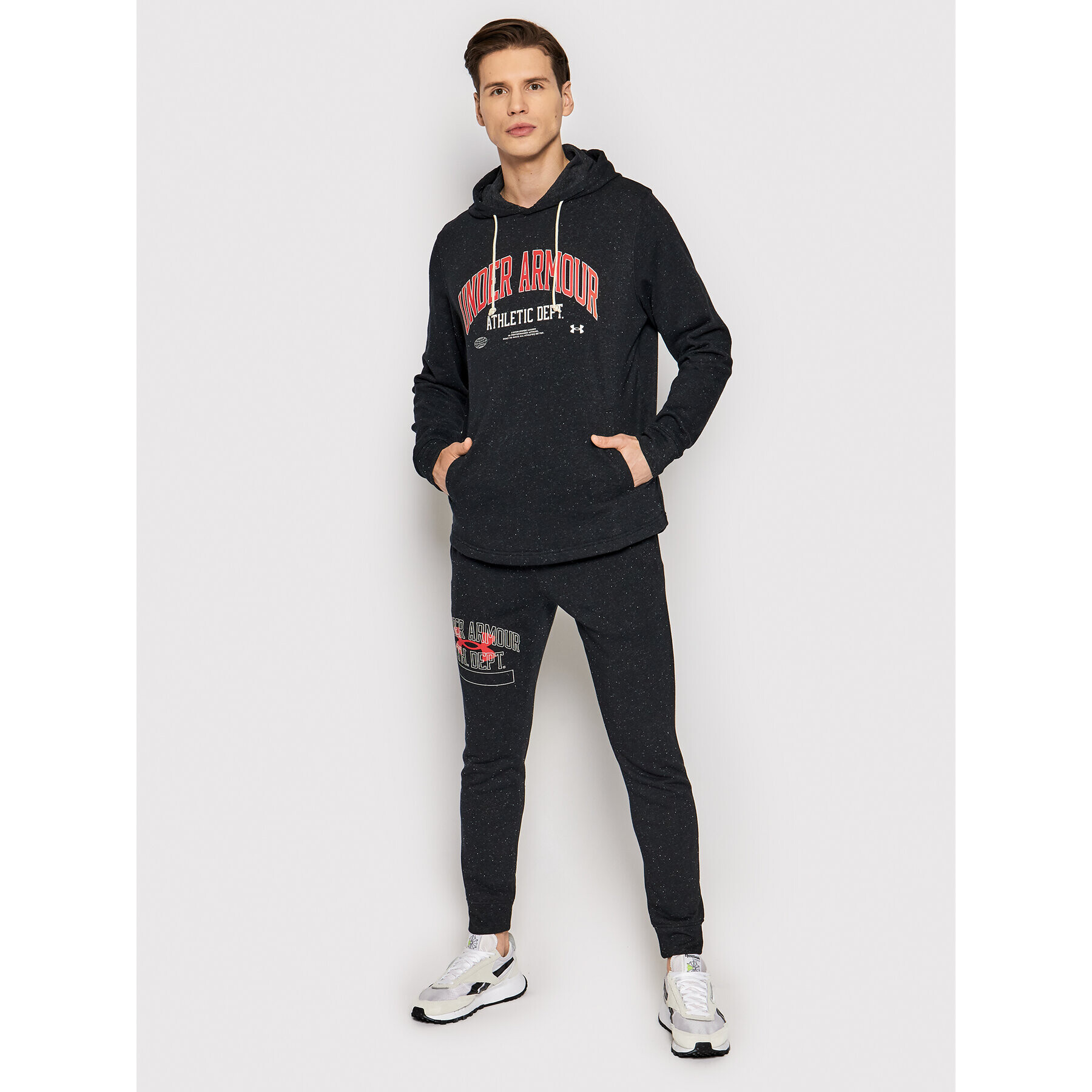 Under Armour Mikina Ua Rival Terry Athletic Department 1370354 Černá Regular Fit - Pepit.cz