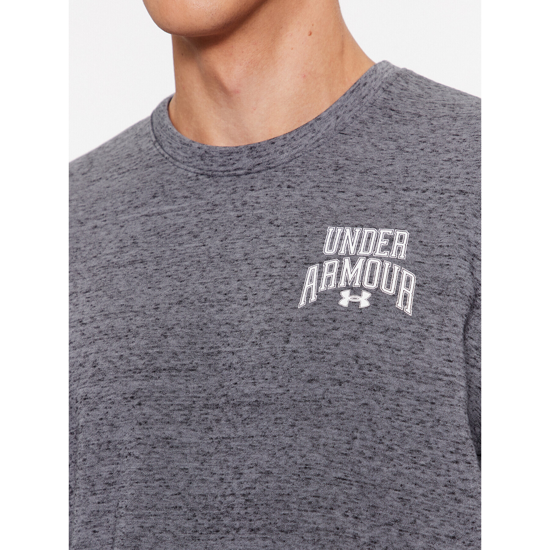 Under Armour Mikina Ua Rival Terry Graphic Crew 1379764 Šedá Loose Fit - Pepit.cz