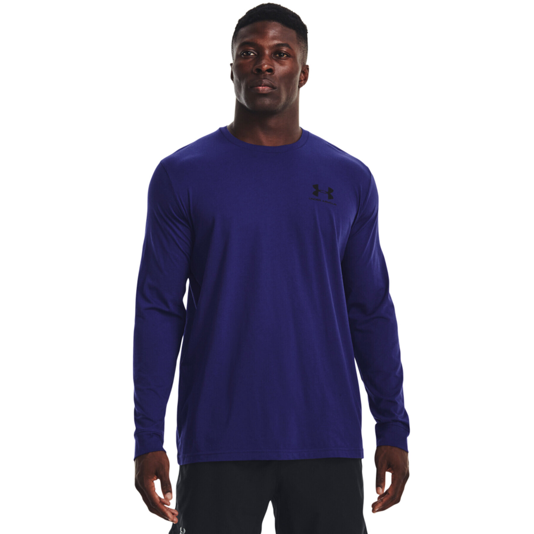 Under Armour Mikina UA SPORTSTYLE LEFT CHEST LS 1329585 Tmavomodrá Regular Fit - Pepit.cz