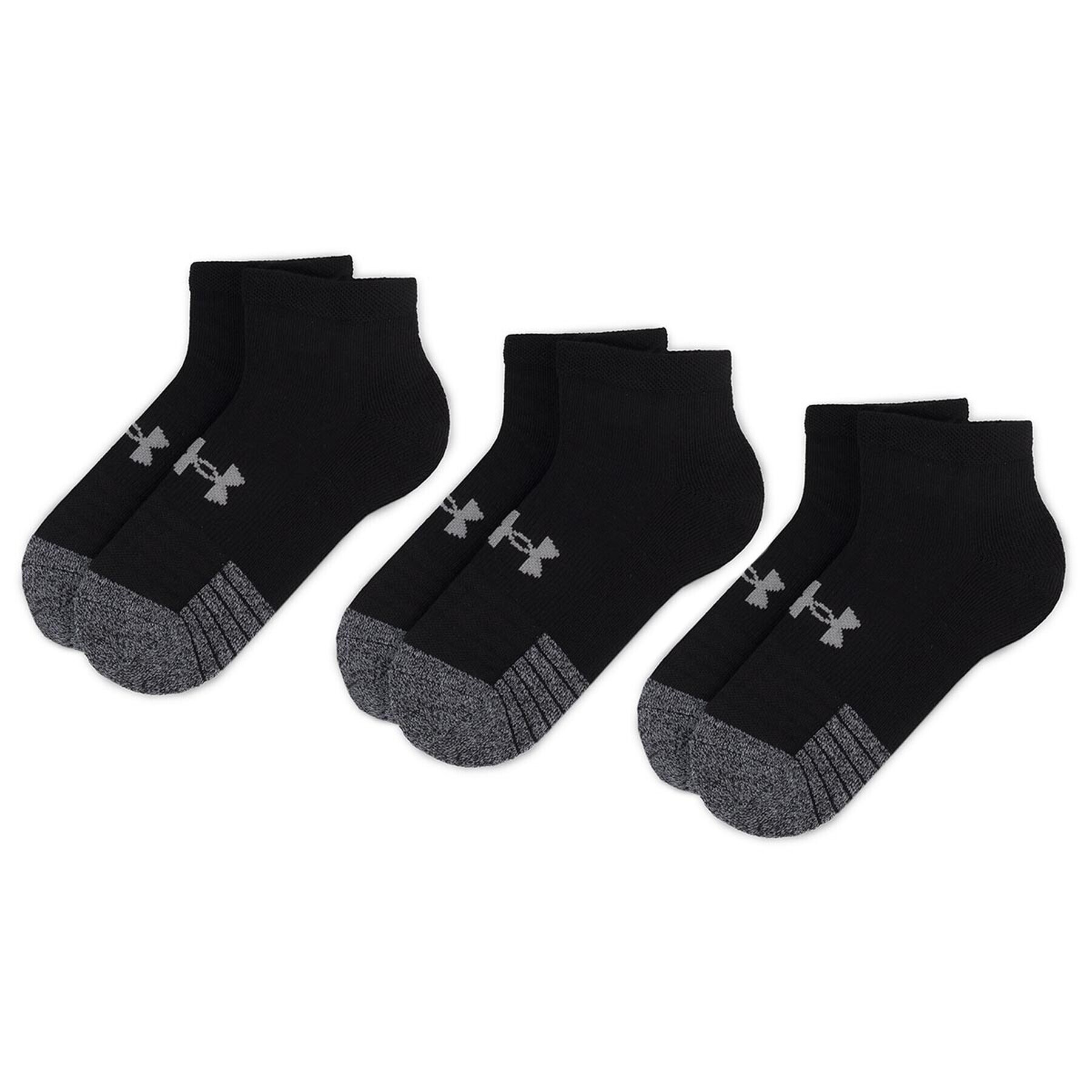 Under Armour Sada 3 párů nízkých ponožek unisex Heatgear Lo Cut Sock 1346753-001 Černá - Pepit.cz