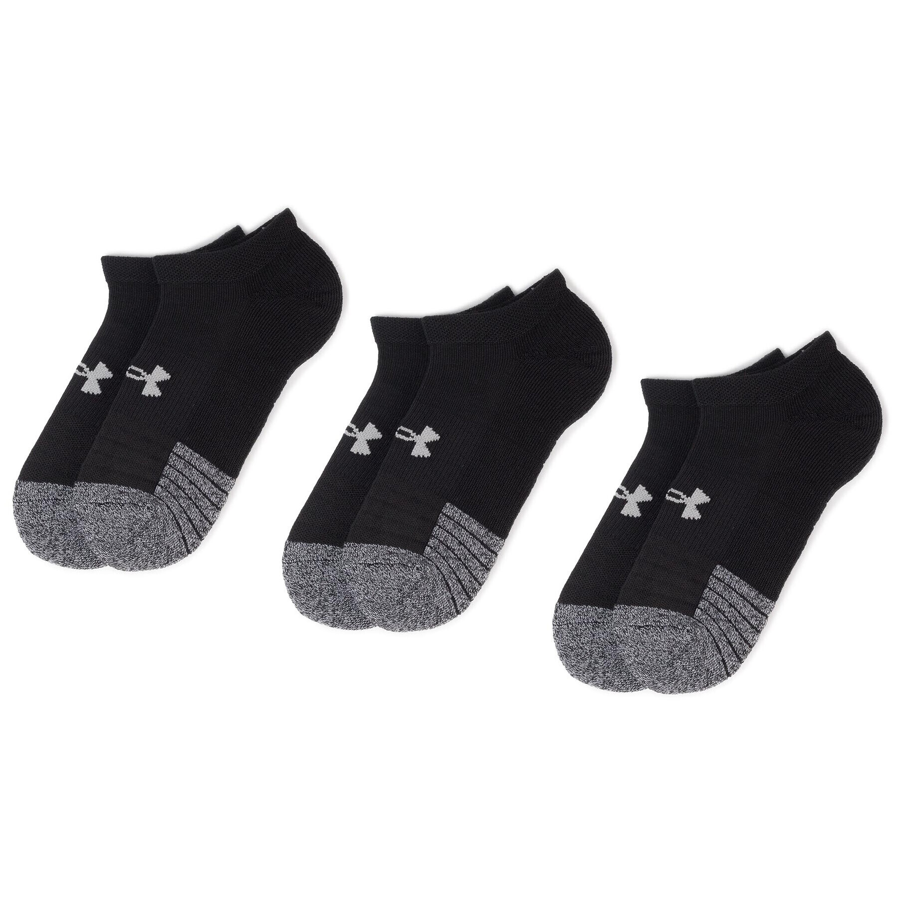 Under Armour Sada 3 párů nízkých ponožek unisex Heatgear No Show Sock 1346755-001 Černá - Pepit.cz