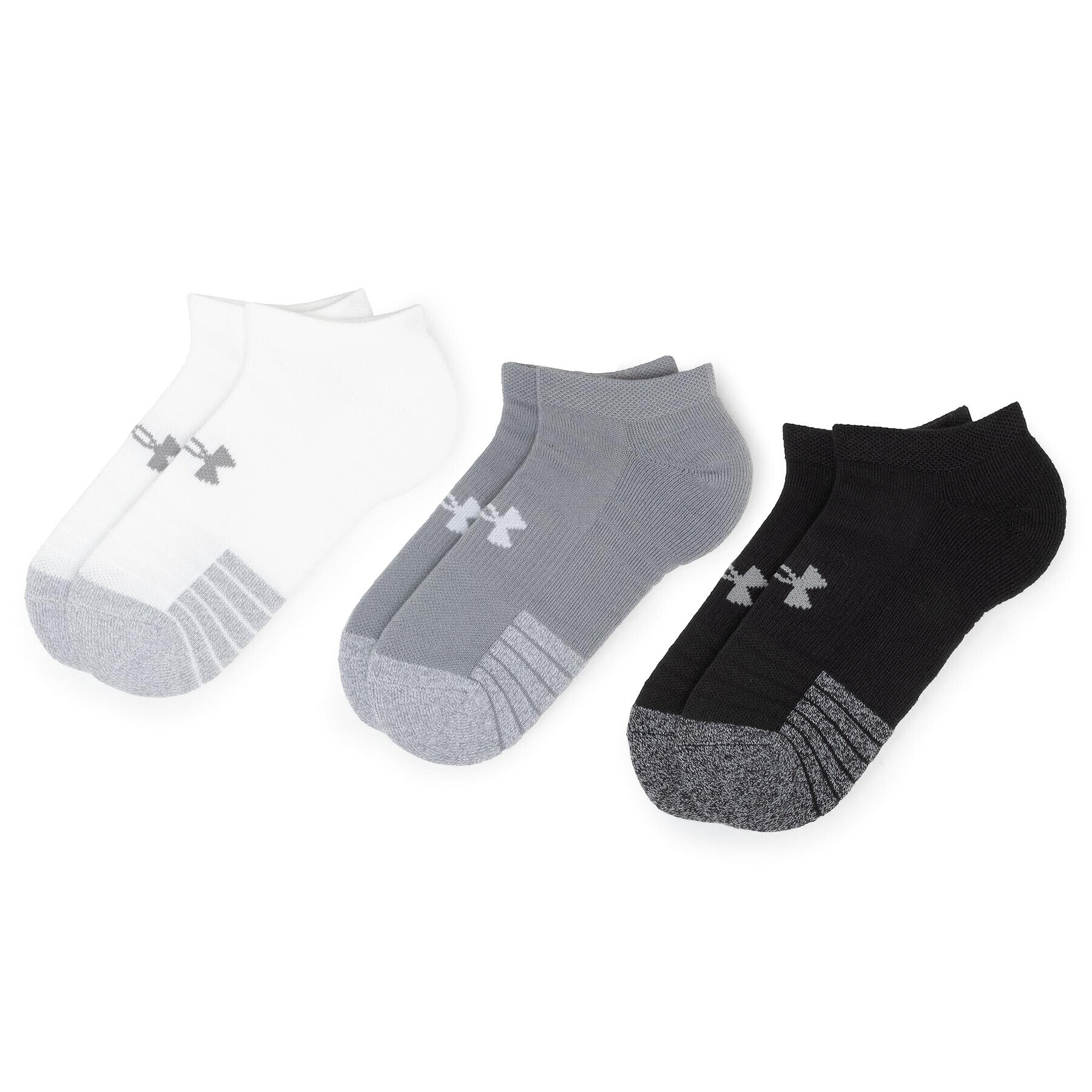 Under Armour Sada 3 párů nízkých ponožek unisex Heatgear No Show Sock 1346755-035 Šedá - Pepit.cz