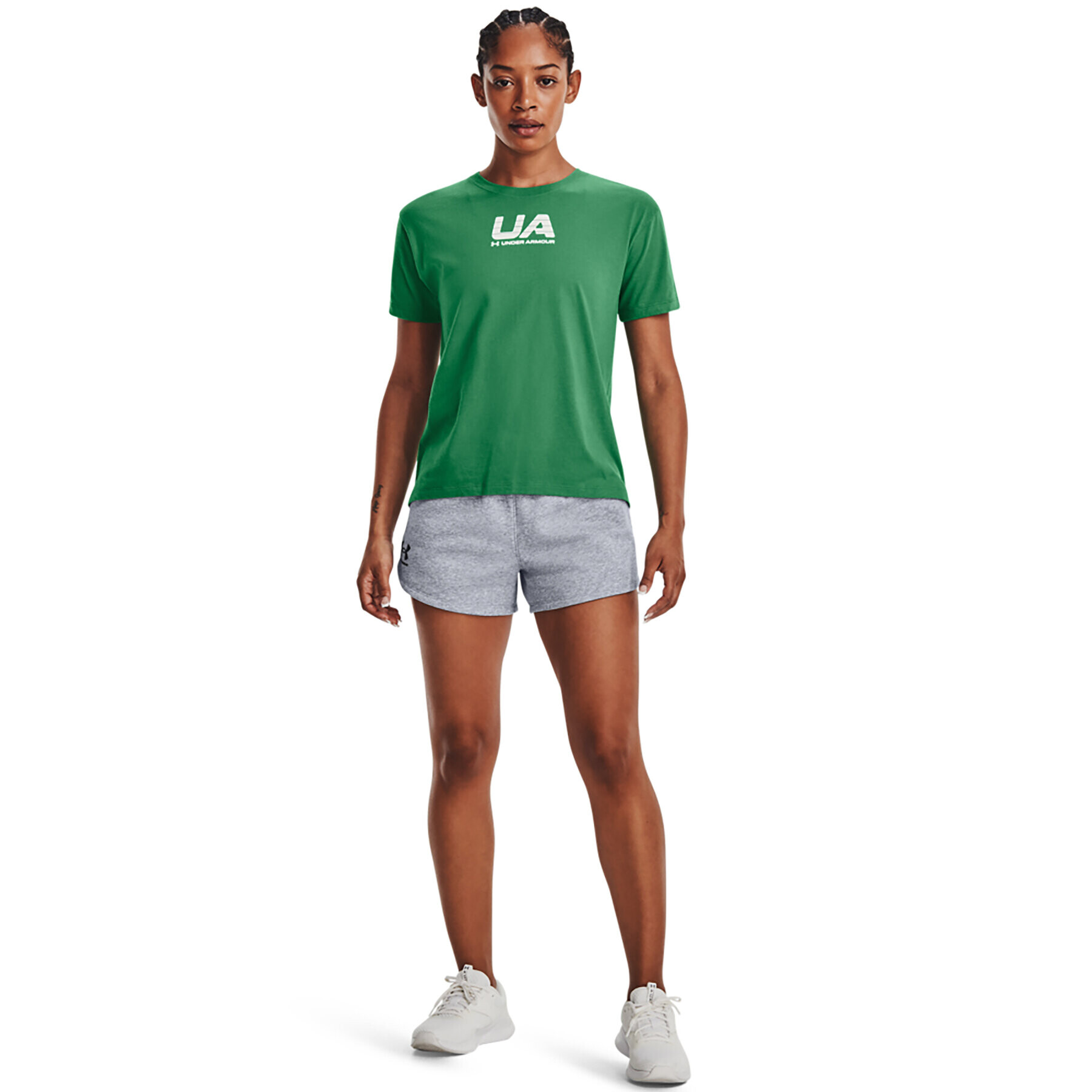 Under Armour Sportovní kraťasy Rival Fleece Short 1376257 Šedá Regular Fit - Pepit.cz